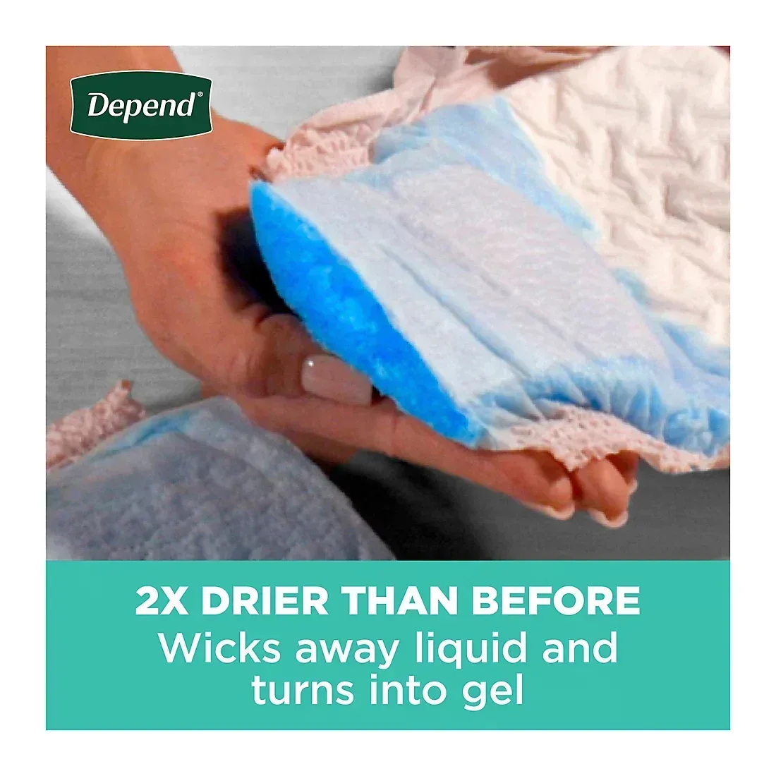 Depend Fresh Protection Adult Incontinence Underwear for Women, Extra-Large - Blush, 80 ct. - Image 4