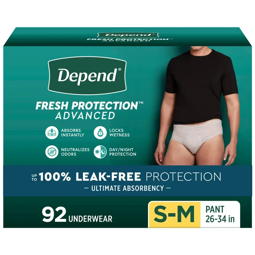 Depend Fresh Protection Advanced Incontinence Underwear for Men, Ultimate Absorbency, Disposable Protective Underwear - Image 10