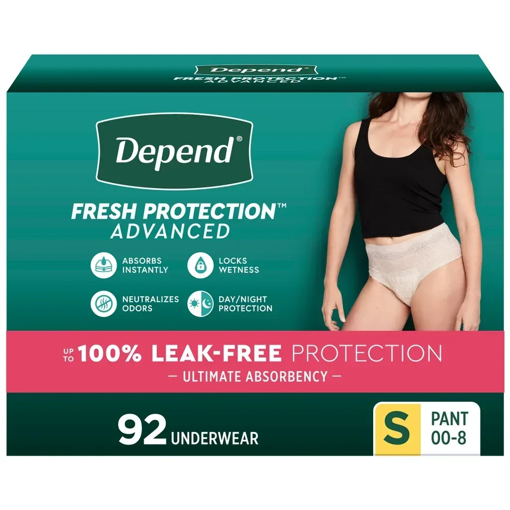Depend Fresh Protection Advanced Incontinence Underwear for Women, Ultimate Absorbency - Image 10