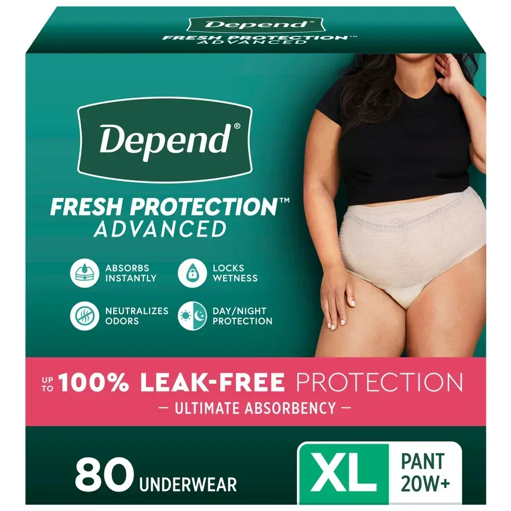 Depend Fresh Protection Advanced Incontinence Underwear for Women, Ultimate Absorbency - Image 7