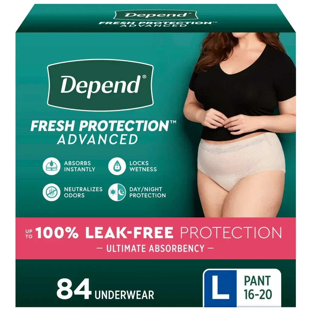 Depend Fresh Protection Advanced Incontinence Underwear for Women, Ultimate Absorbency - Image 8