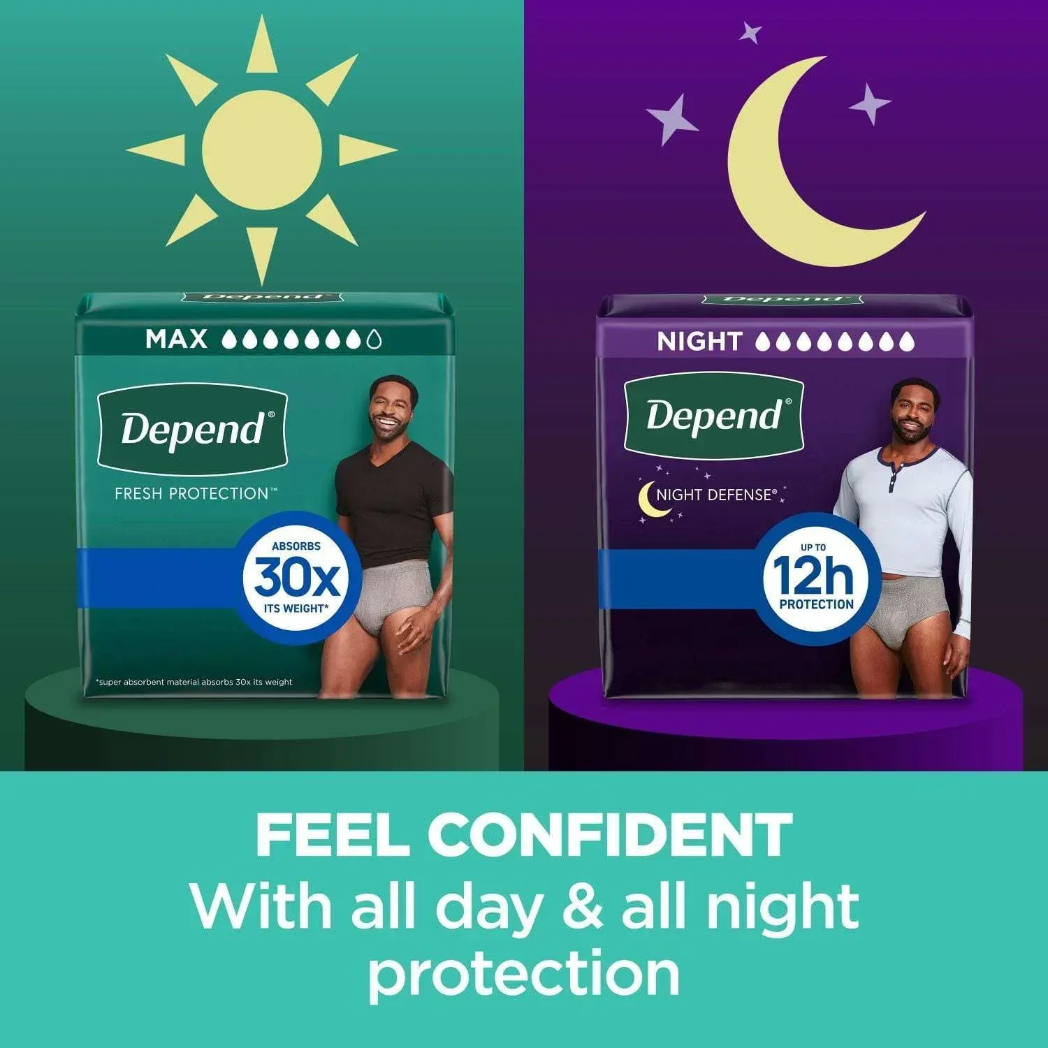 Depend Fresh Protection Incontinence Underwear for Men - Choose Your Size - Image 3