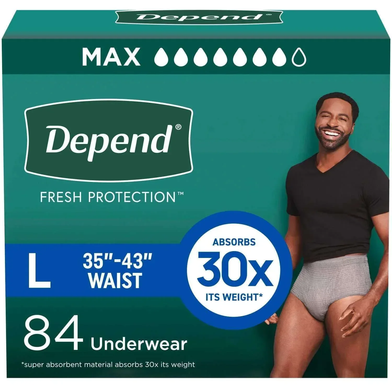 Depend Fresh Protection Incontinence Underwear for Men - Choose Your Size - Image 8