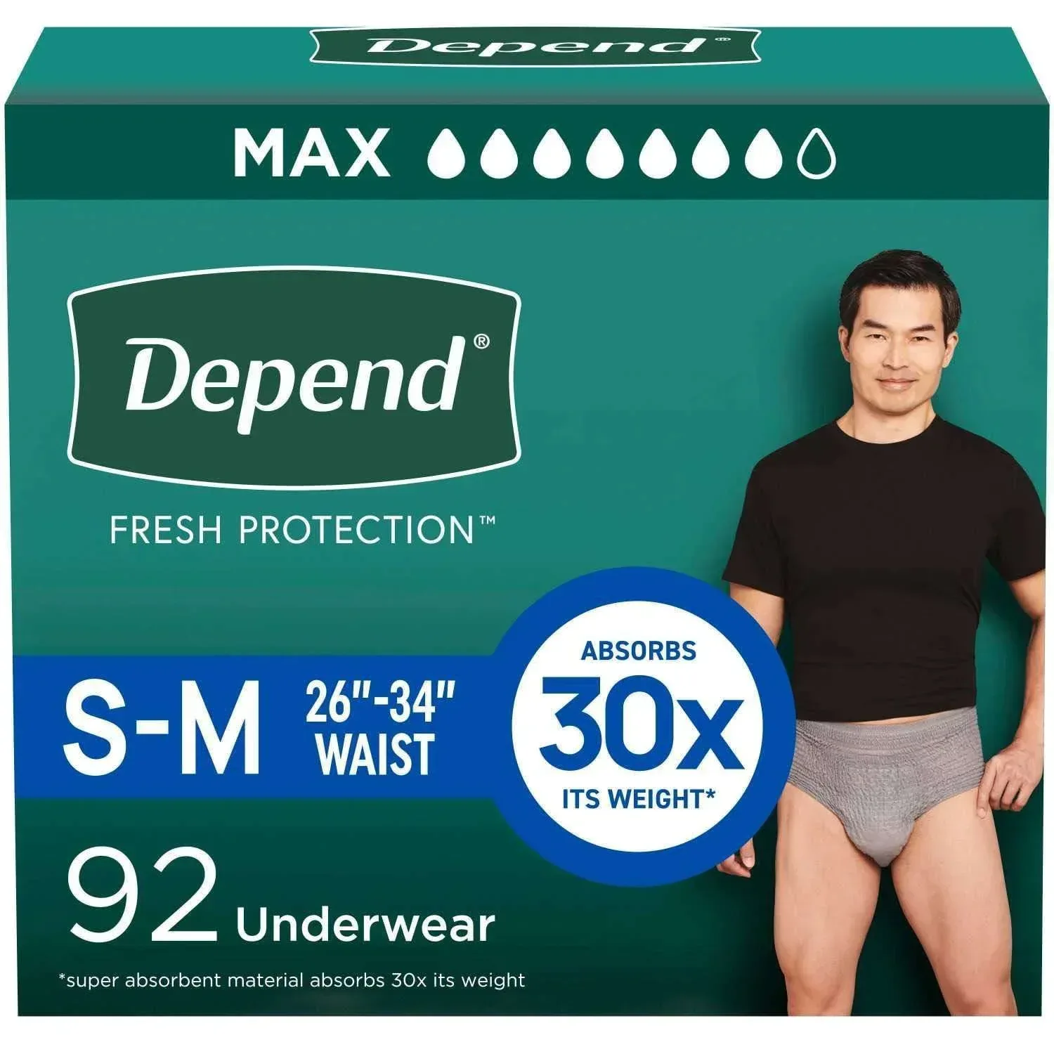 Depend Fresh Protection Incontinence Underwear for Men - Choose Your Size - Image 9