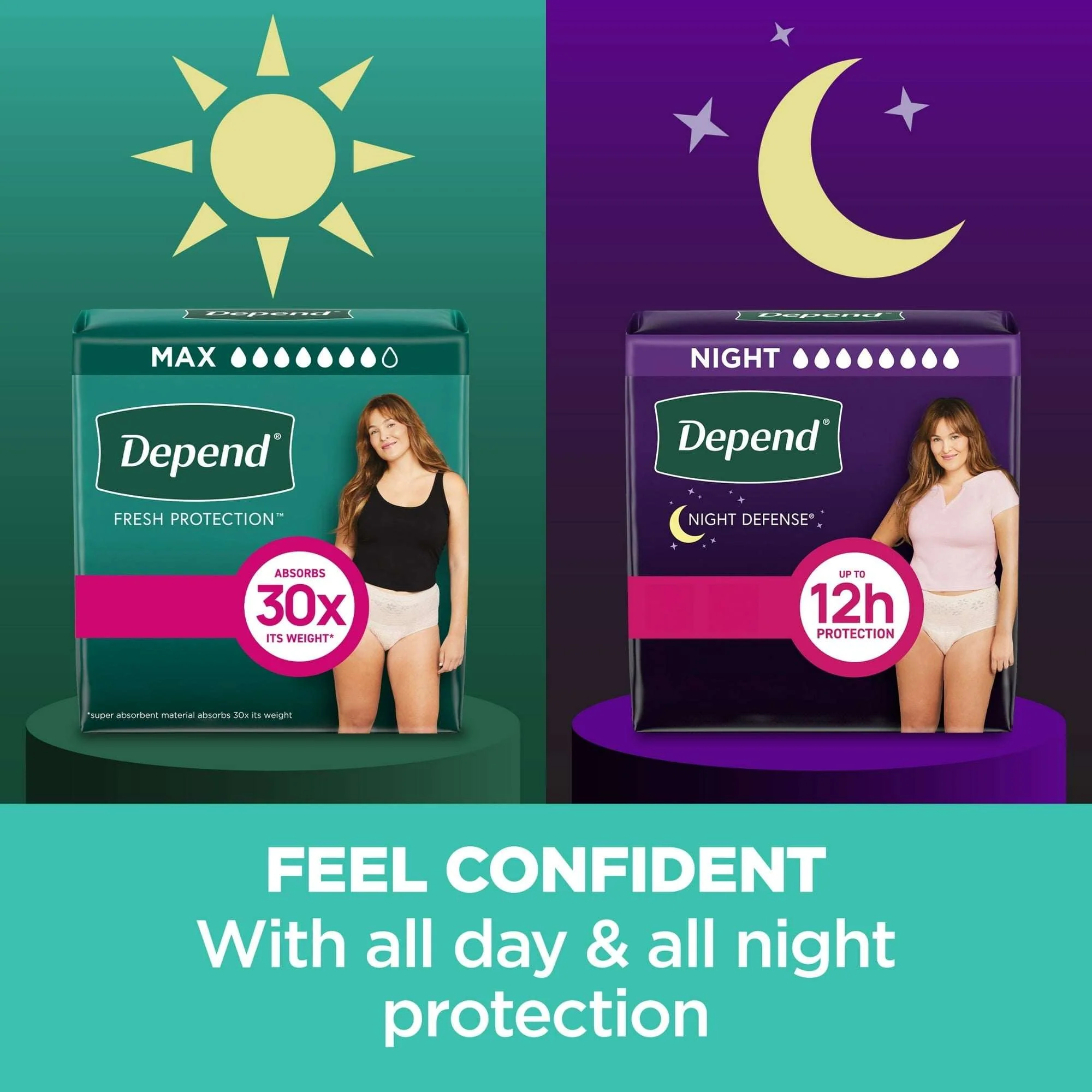 Depend Fresh Protection Incontinence Underwear for Women, Adult Diapers, XL, 26 Count - Image 5