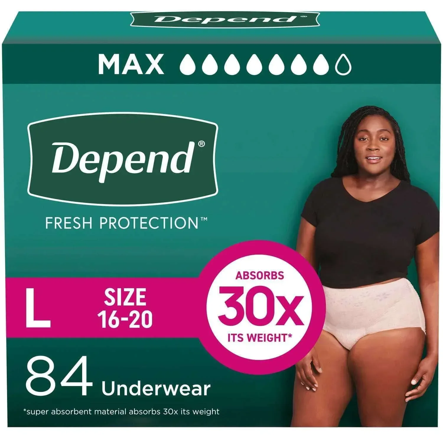 Depend Fresh Protection Incontinence Underwear for Women, Choose Your Size - Image 7