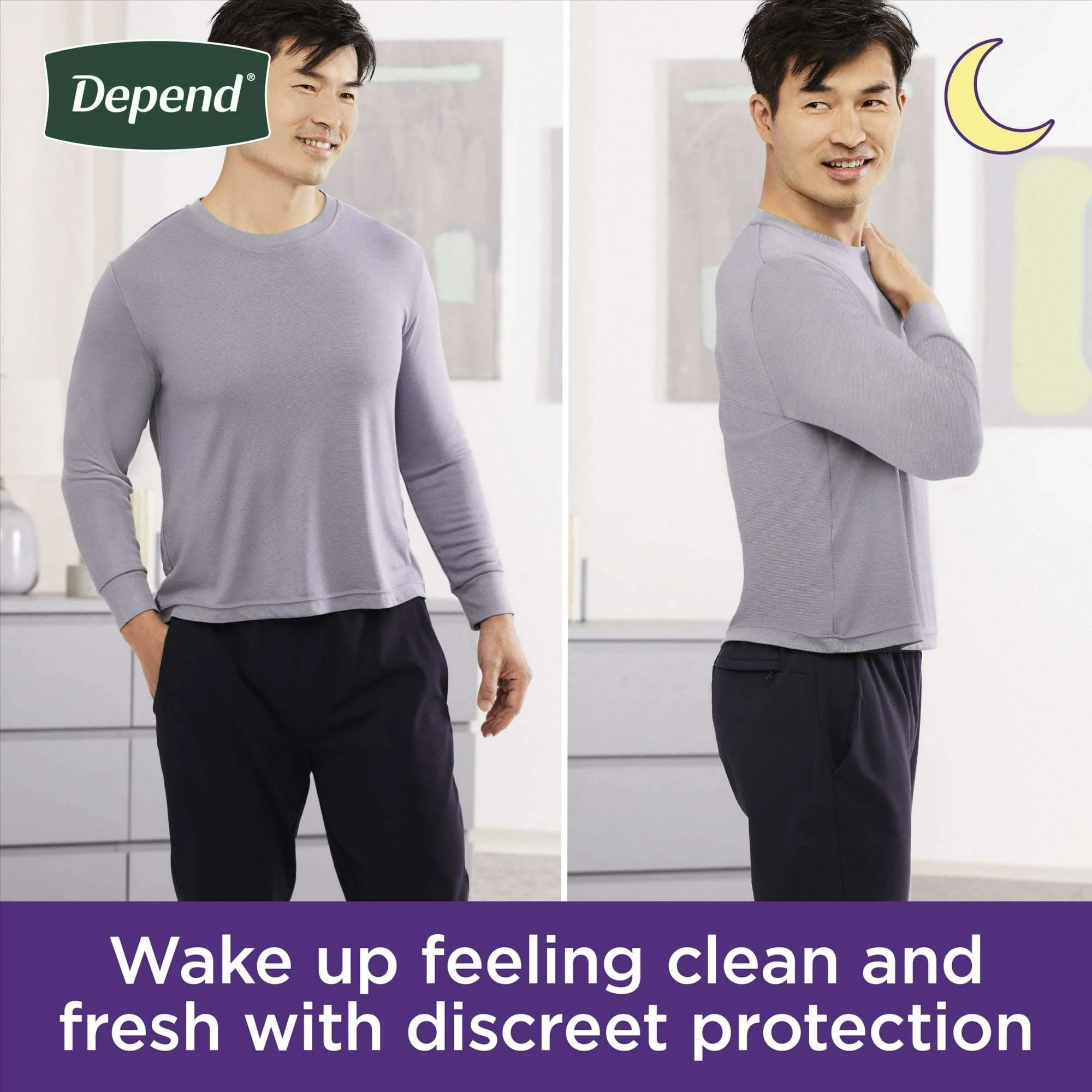 Depend Night Defense Incontinence Underwear for Men, Adult Diapers, XL, 20 Count - Image 4