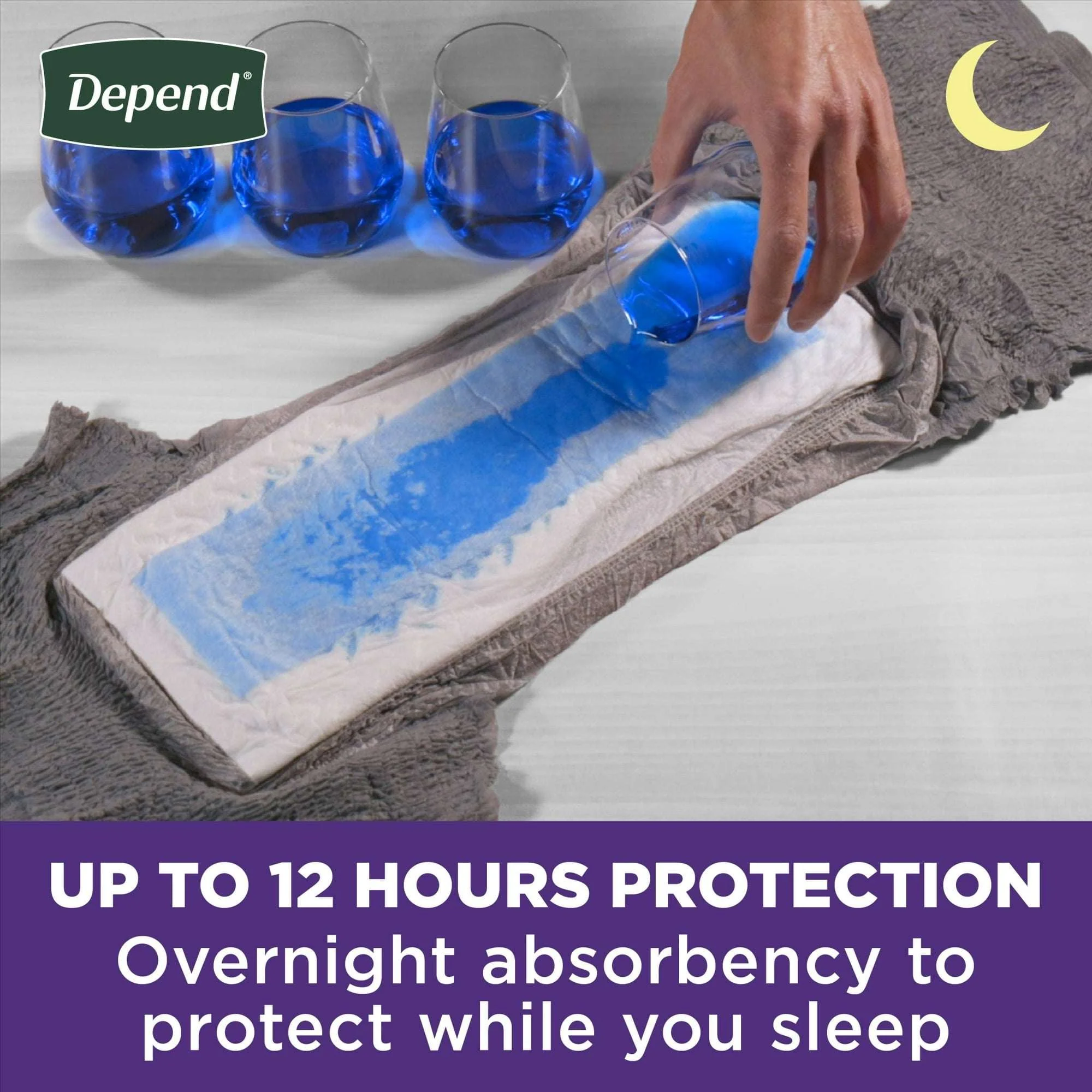 Depend Night Defense Incontinence Underwear for Men, Adult Diapers, XL, 20 Count - Image 9