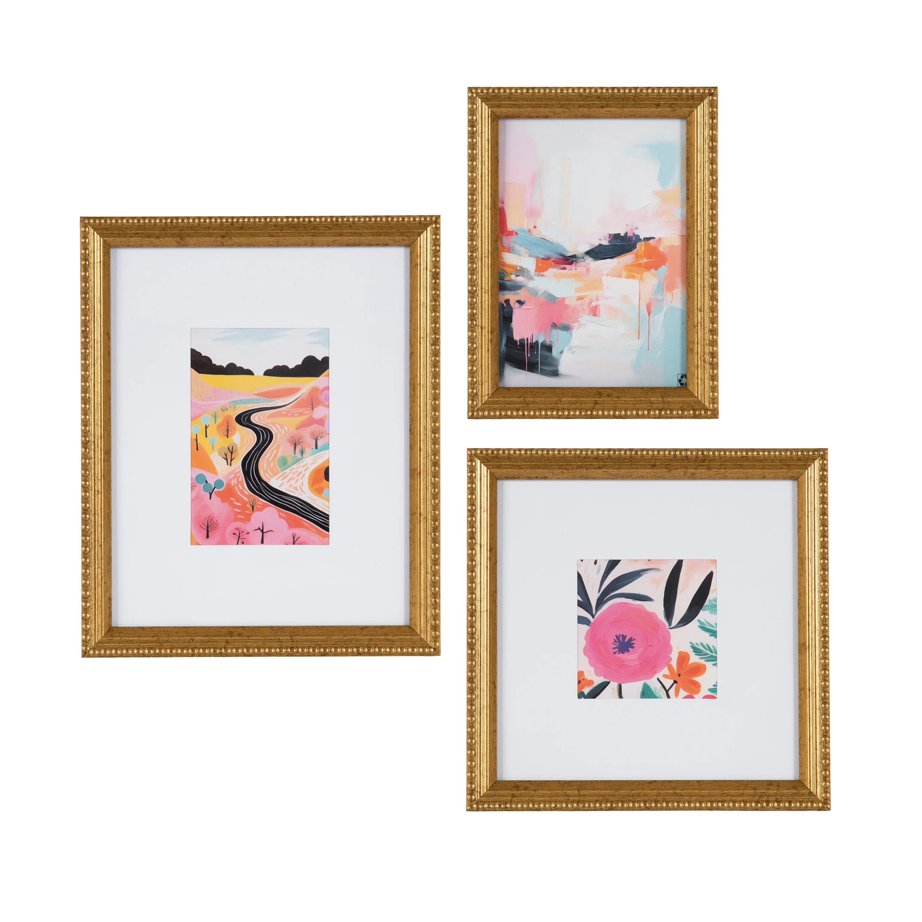 DesignOvation 5x7 Beaded Gold Decorative Tabletop Picture Frame - Image 6
