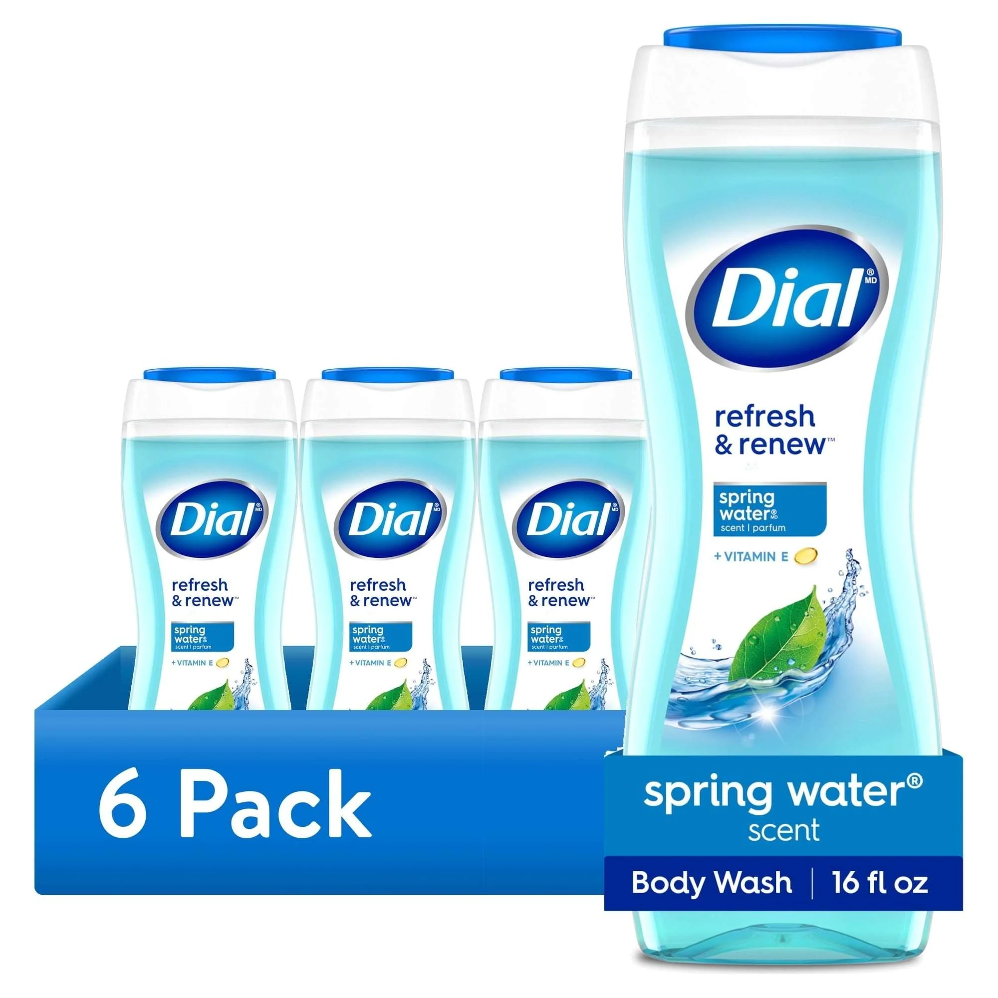Dial Spring Water Body Wash, Refresh & Renew, Gentle on All Skin Types, 16 fl oz - Image 10