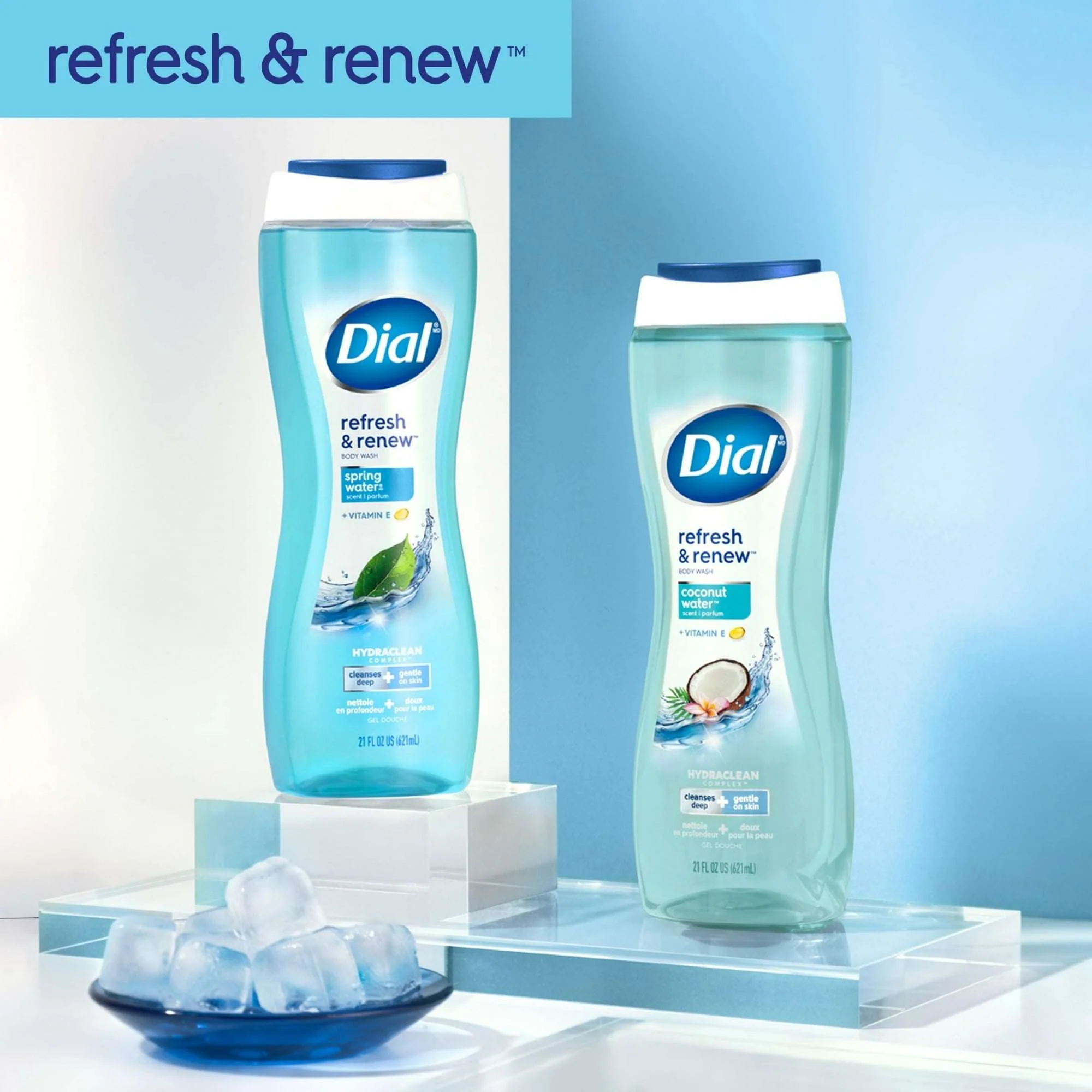 Dial Spring Water Body Wash, Refresh & Renew, Gentle on All Skin Types, 16 fl oz - Image 7