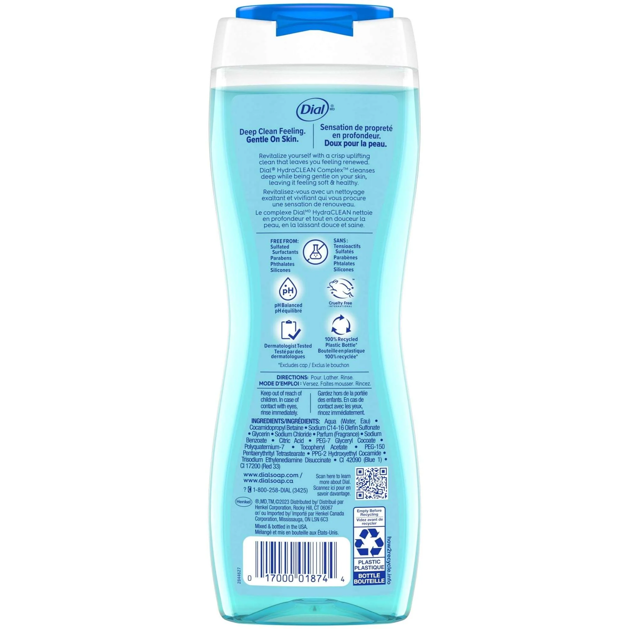 Dial Spring Water Body Wash, Refresh & Renew, Gentle on All Skin Types, 16 fl oz - Image 8