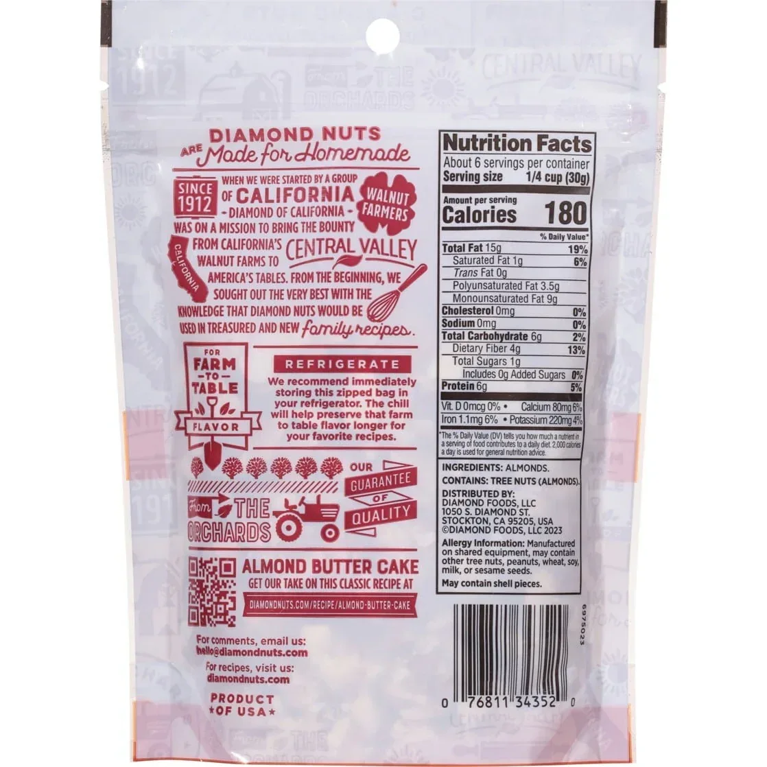 Diamond of California Sliced Almonds 6 oz - Image 2