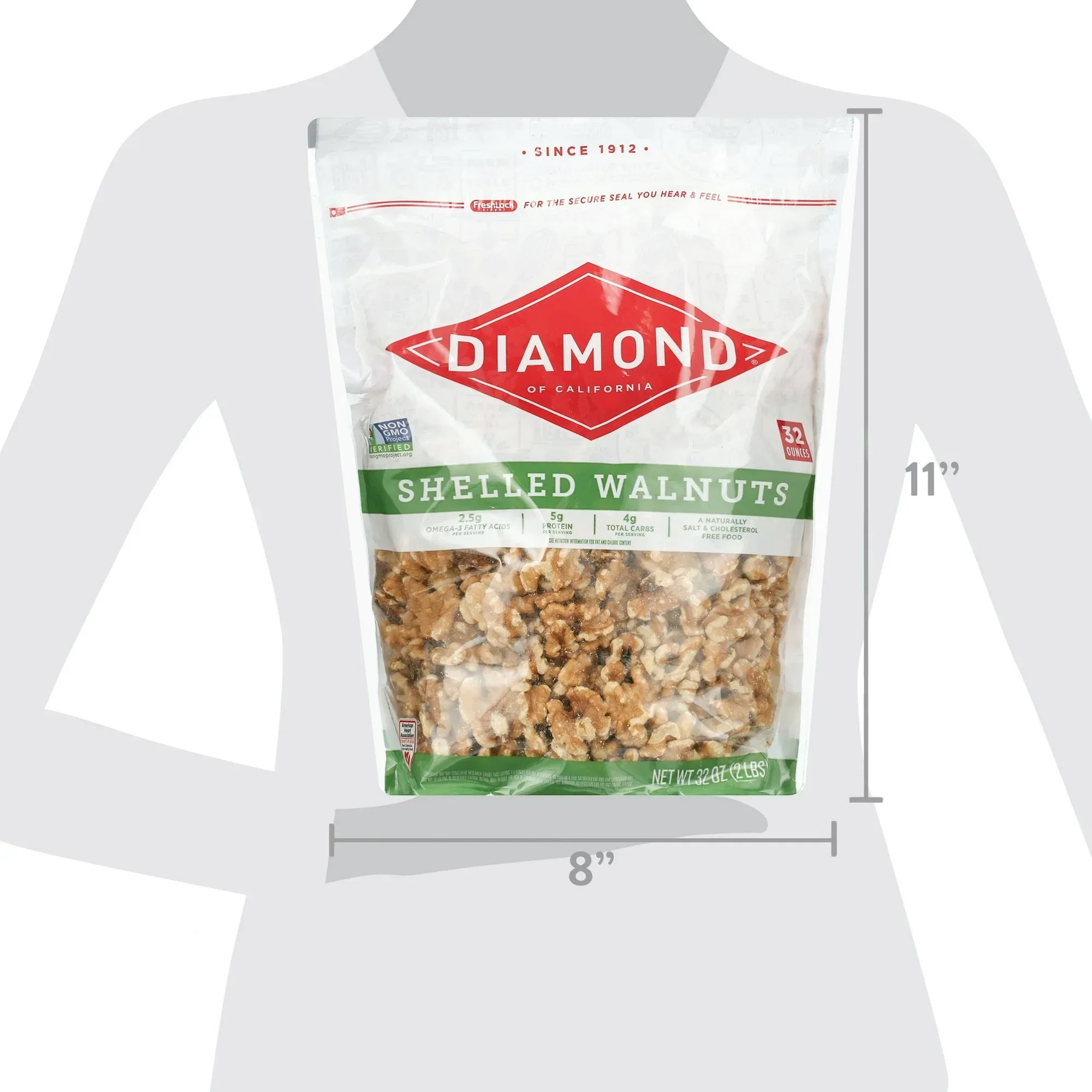 Diamond Shelled Walnuts 32 oz - Image 7