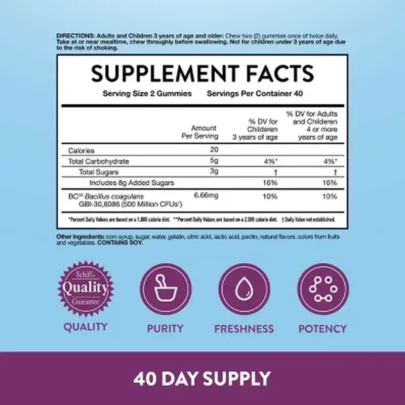 Digestive Advantage Daily Probiotic Gummies (120 Ct.) - Image 7