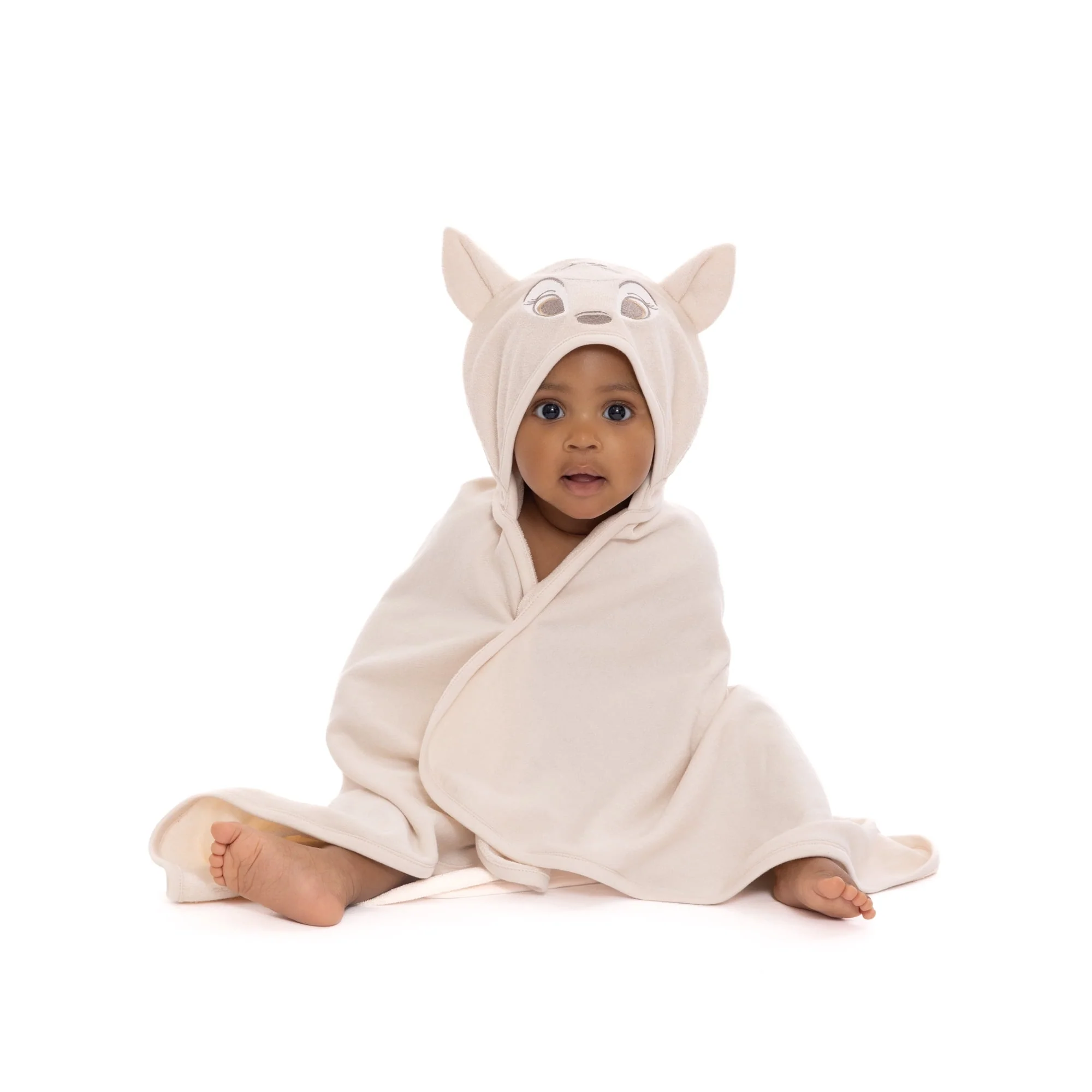 Disney Baby Wishes and Dreams Character Infant Baby Bath Set with Hooded Towel and Washcloths, 3-Piece, One Size - Image 2