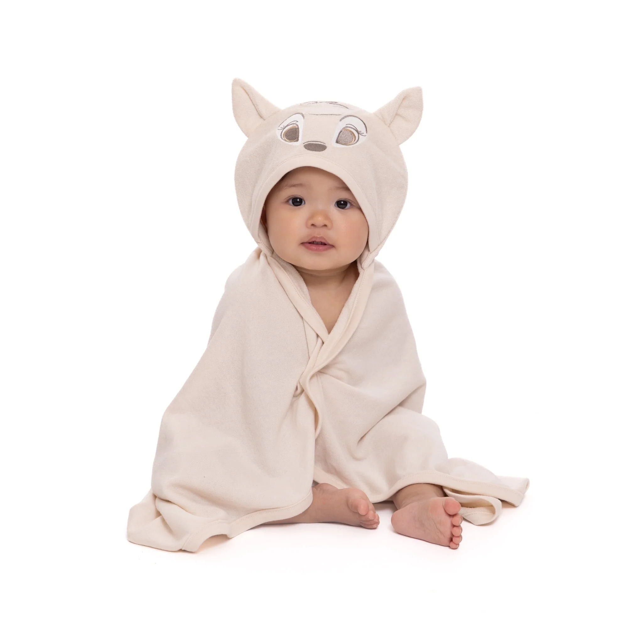 Disney Baby Wishes and Dreams Character Infant Baby Bath Set with Hooded Towel and Washcloths, 3-Piece, One Size - Image 3