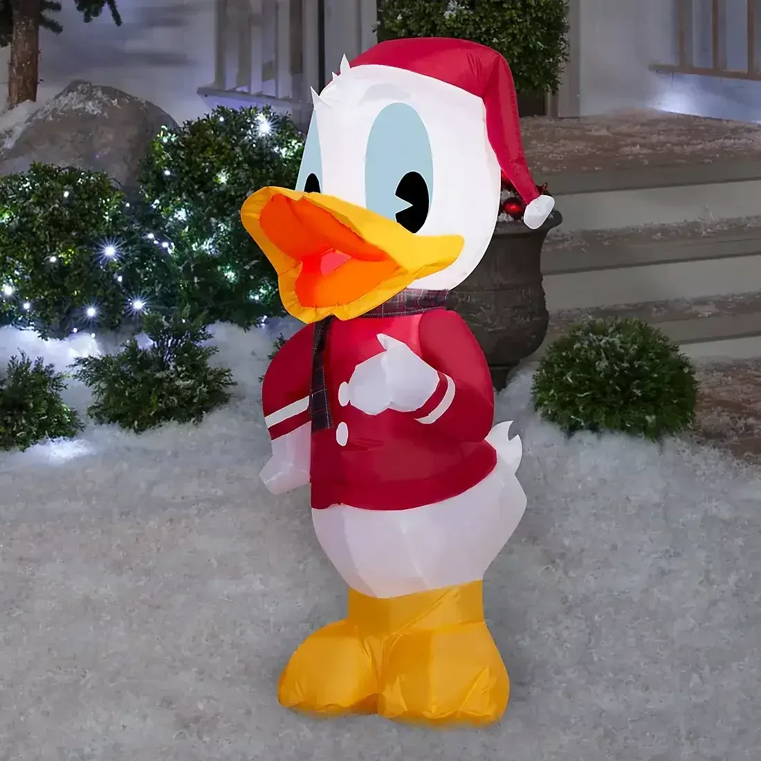 Disney Christmas 3.5' Inflatable Donald Duck in Santa Suit