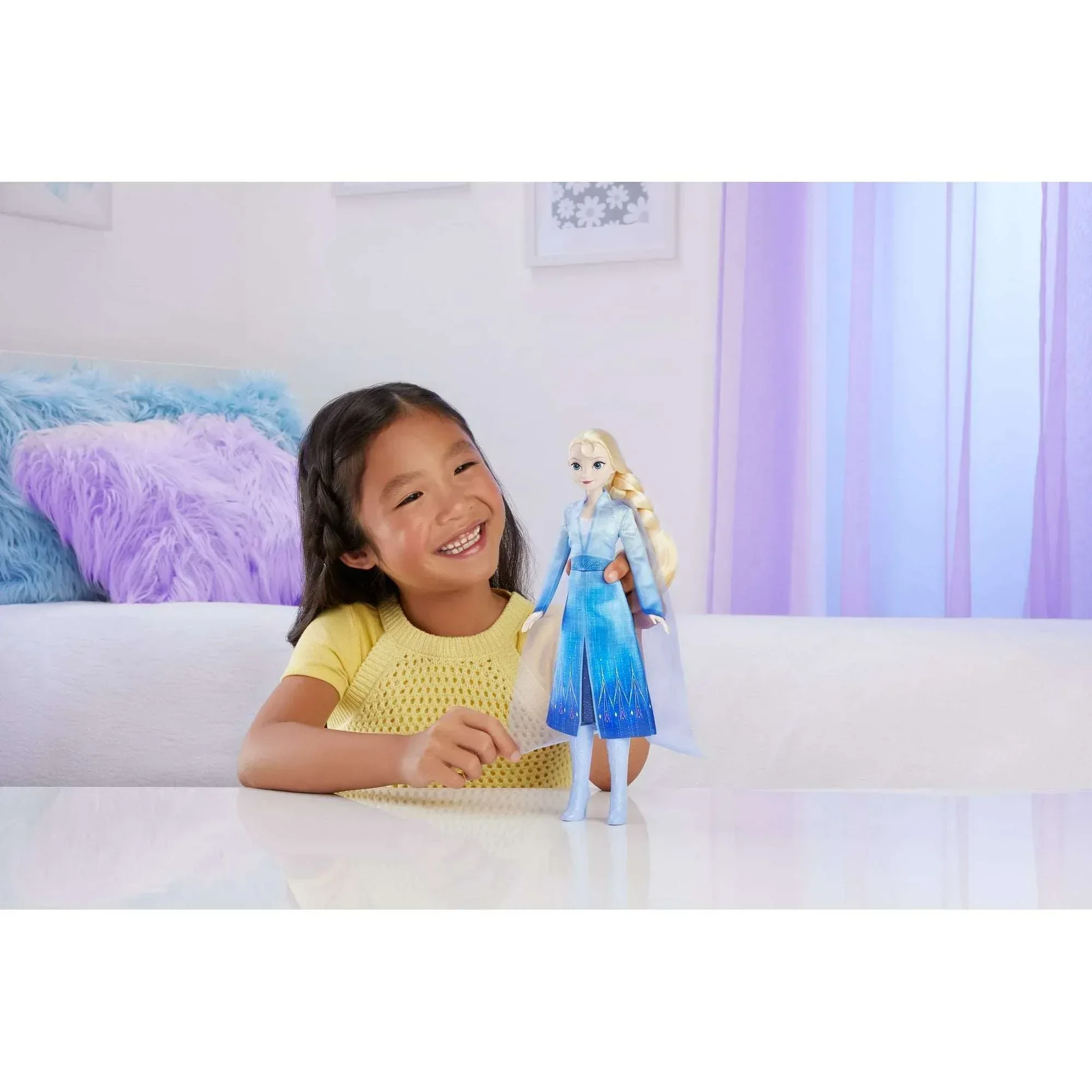 Disney Frozen Enchanted Stories Elsa Fashion Doll with Dress & Accessories - Image 6