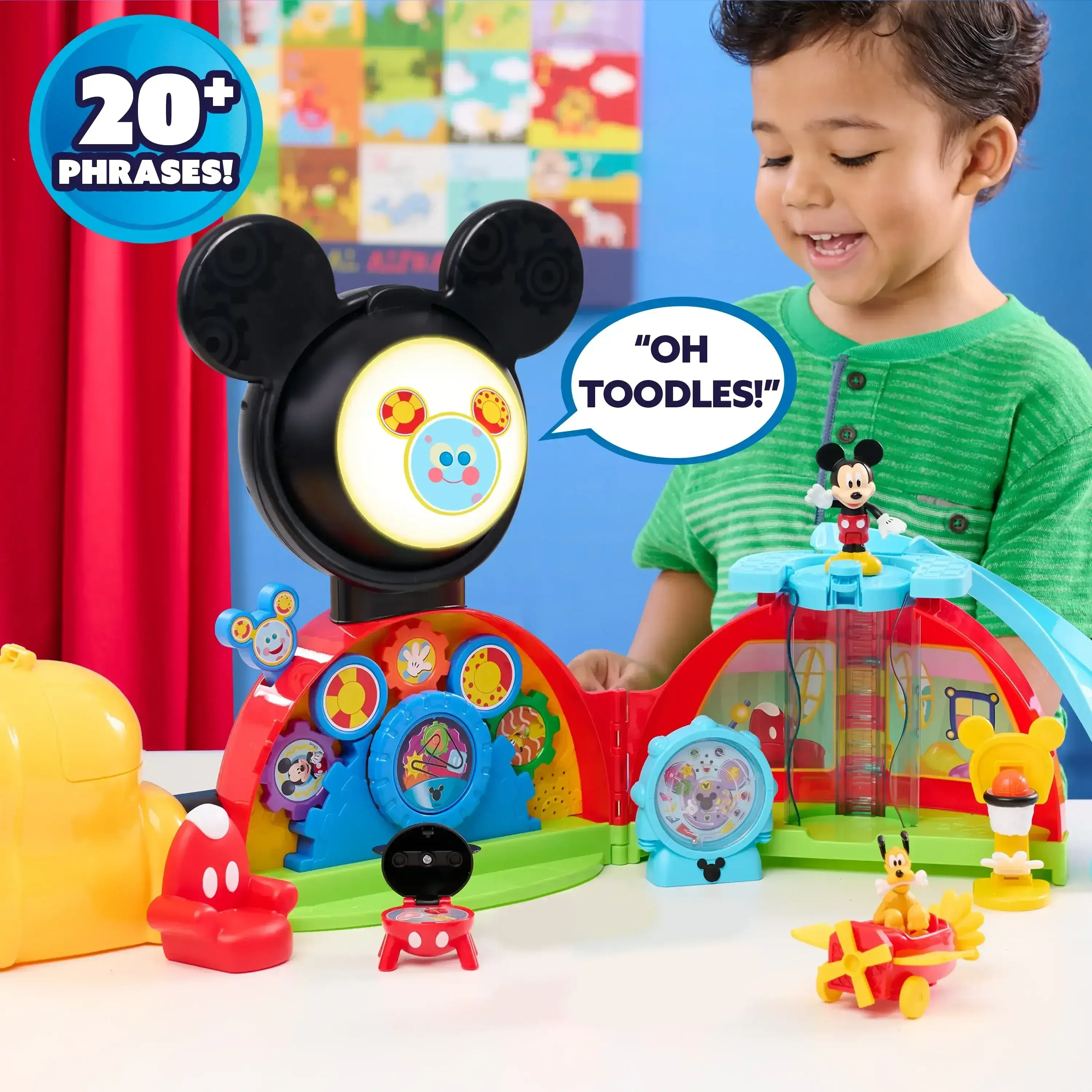Disney Jr. Mickey Mouse 28-inch Clubhouse Deluxe Playset, 16-pieces, Kids Ages 3 and up - Image 3