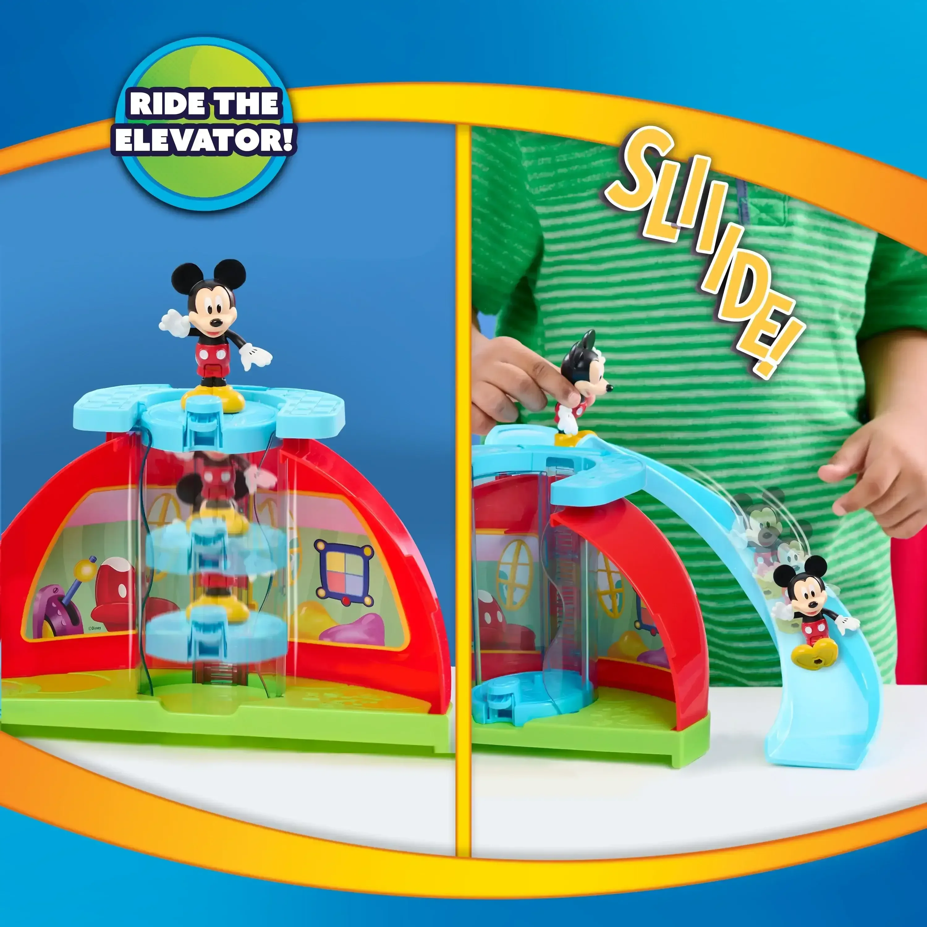 Disney Jr. Mickey Mouse 28-inch Clubhouse Deluxe Playset, 16-pieces, Kids Ages 3 and up - Image 5