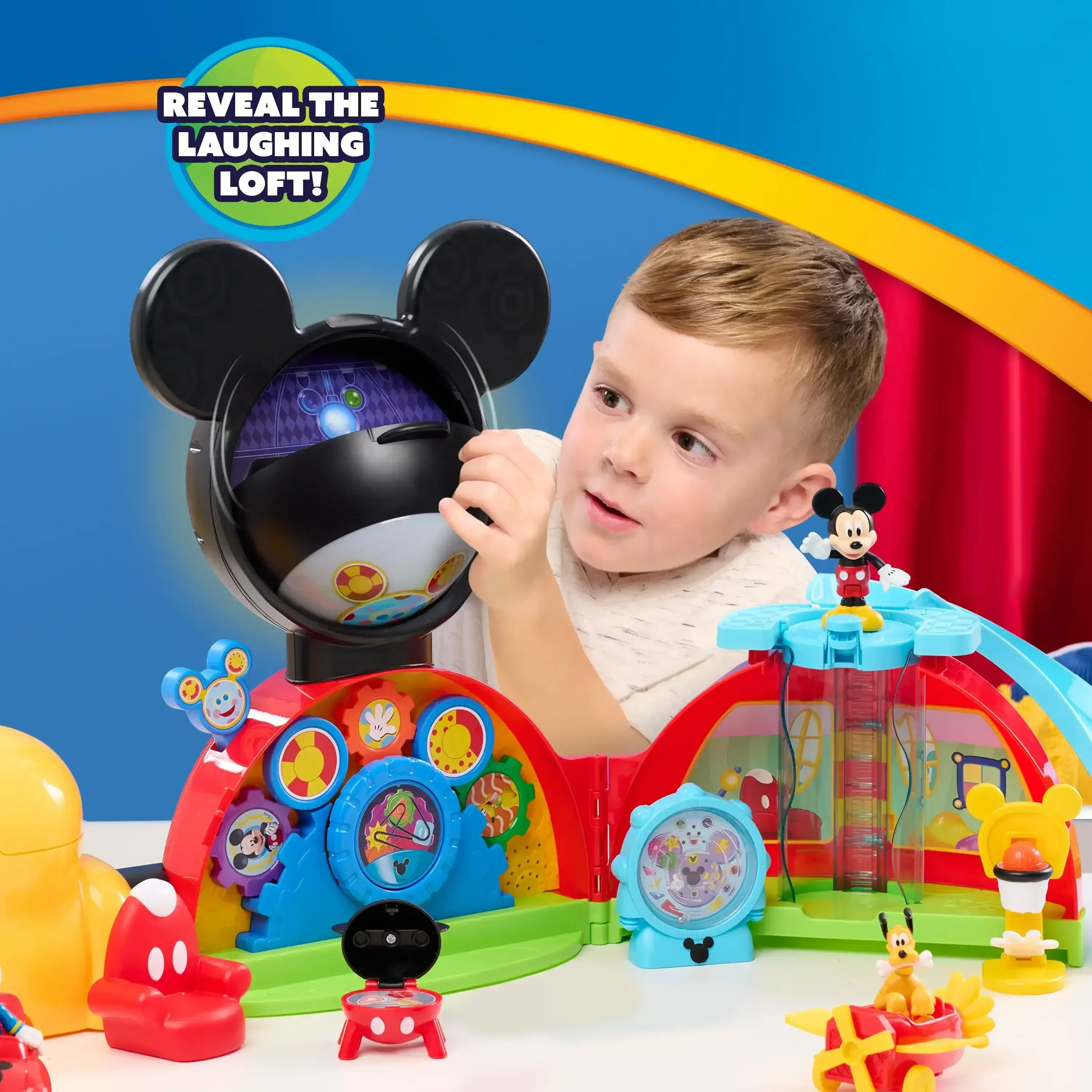 Disney Jr. Mickey Mouse 28-inch Clubhouse Deluxe Playset, 16-pieces, Kids Ages 3 and up - Image 6