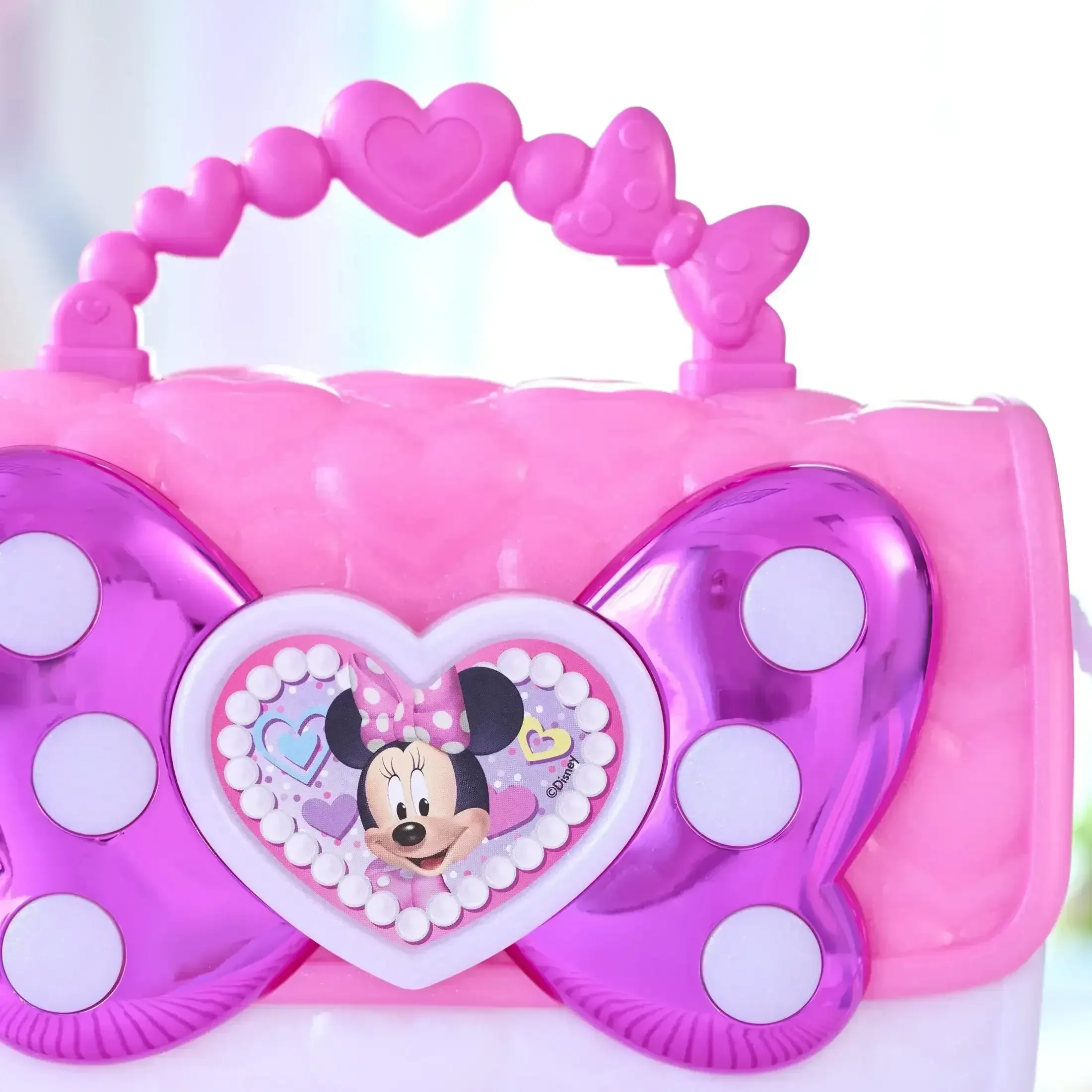 Disney Junior Minnie Mouse Bowfabulous Bag Set, 7-piece, Pretend Play, Kids Toys for Ages 3 Up - Image 5