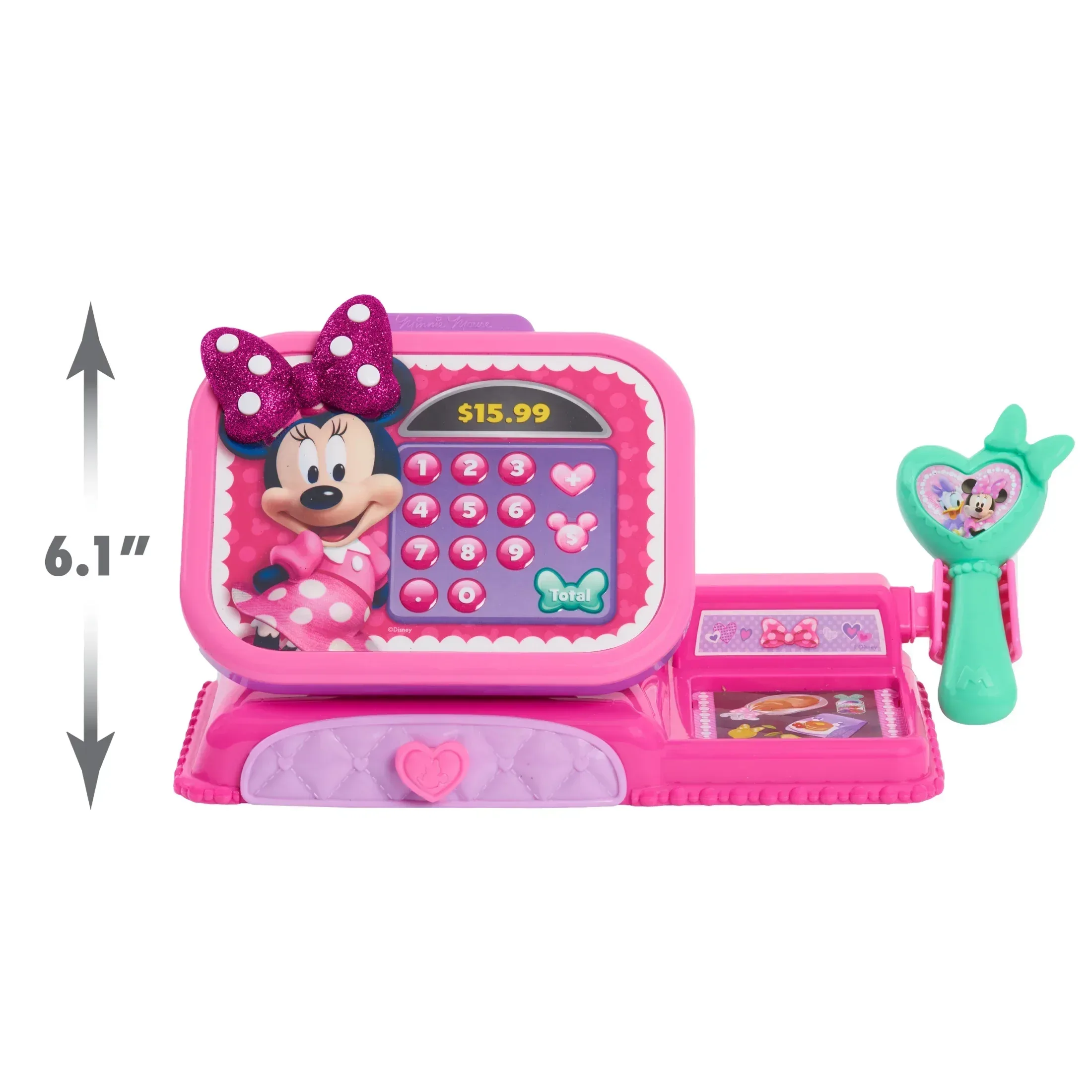 Disney Junior Minnie Mouse Bowtique Cash Register with Realistic Sounds, Pretend Play Money and Scanner, Preschool Ages 3 up by Just Play - Image 5