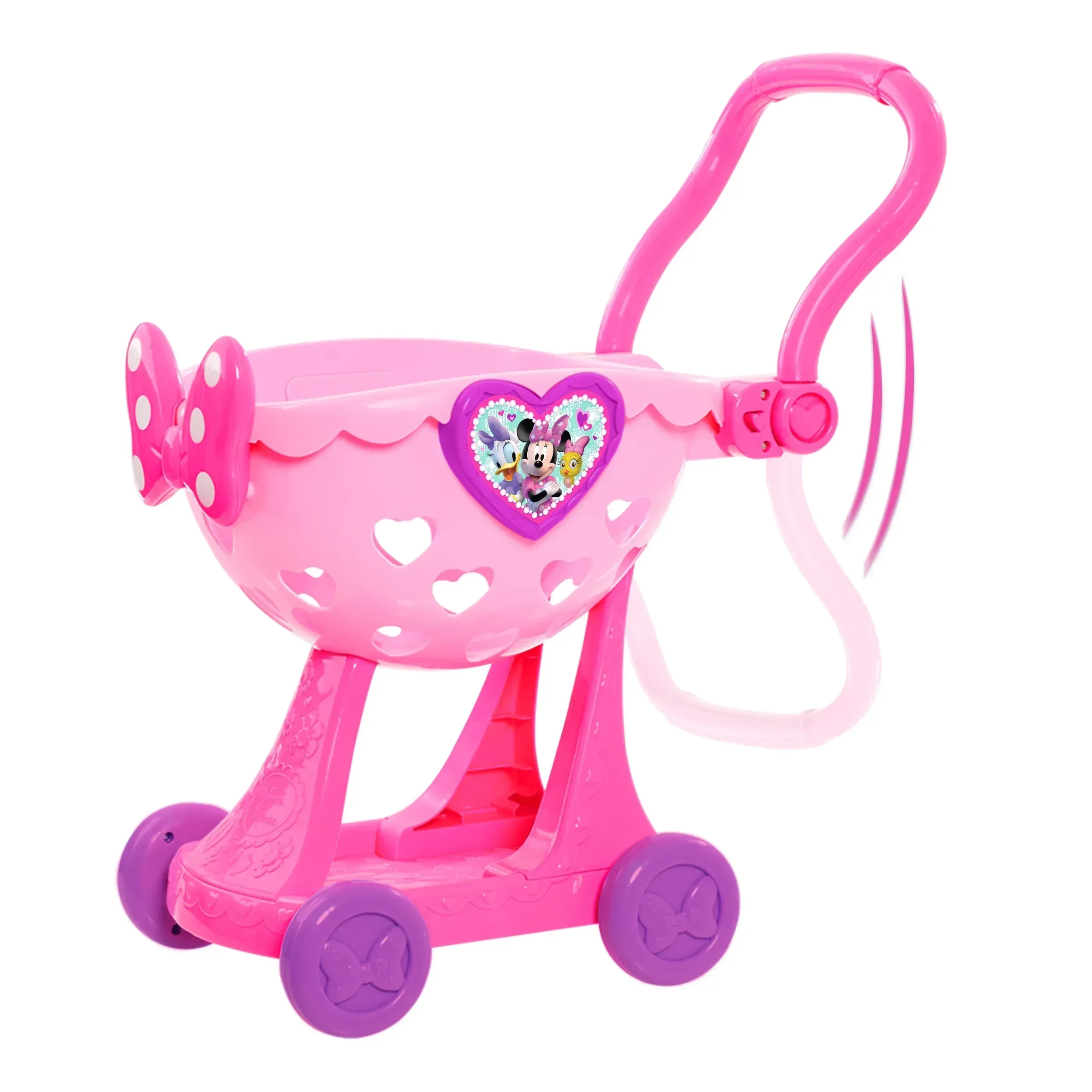 Disney Junior Minnie Mouse Bowtique Shopping Cart, 9-piece Plastic Grocery Set , Ages 3 and up - Image 3