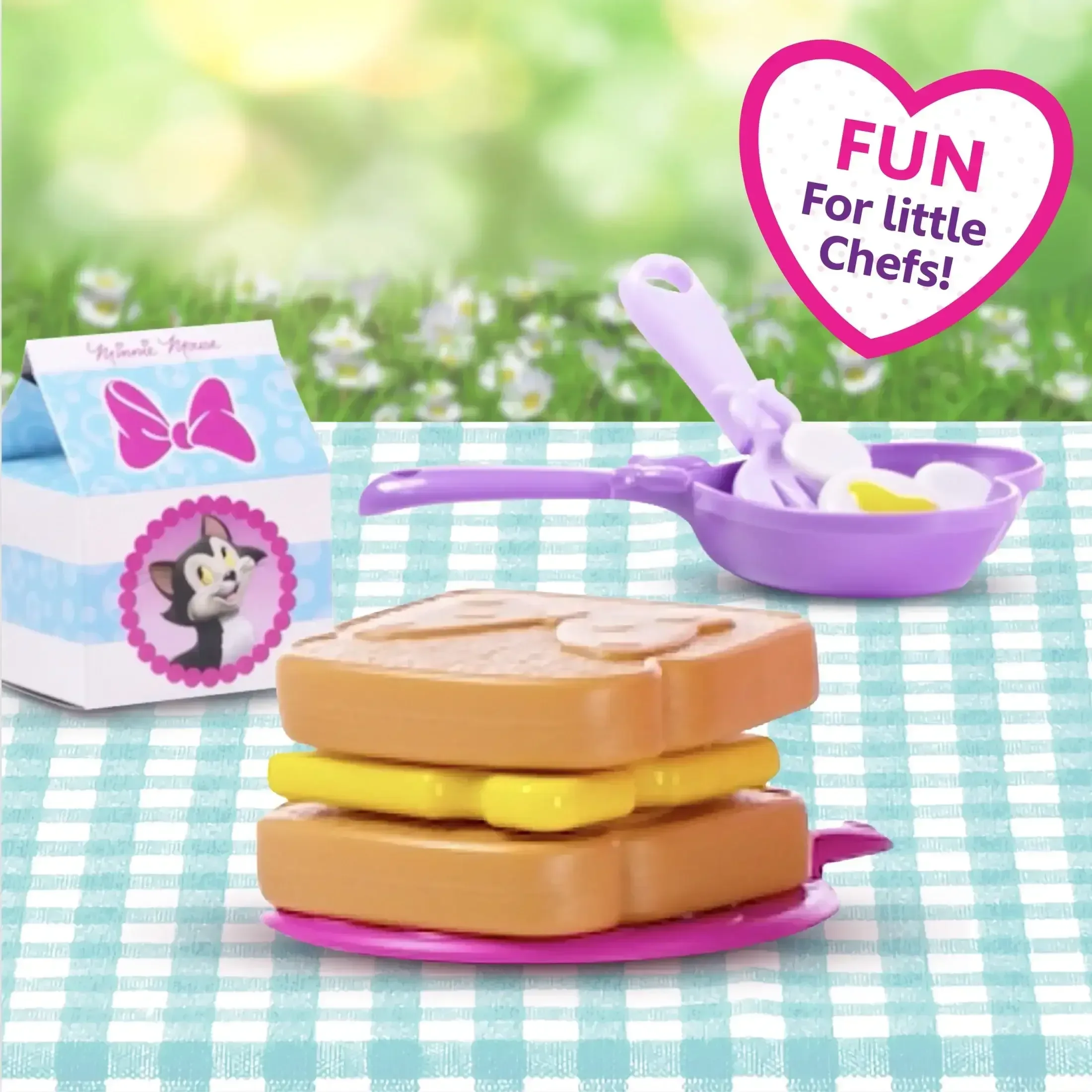 Disney Junior Minnie Mouse Fab Food Bucket, 25-Pieces, Pretend Kitchen Playset Baby and Toddler Toys - Image 5