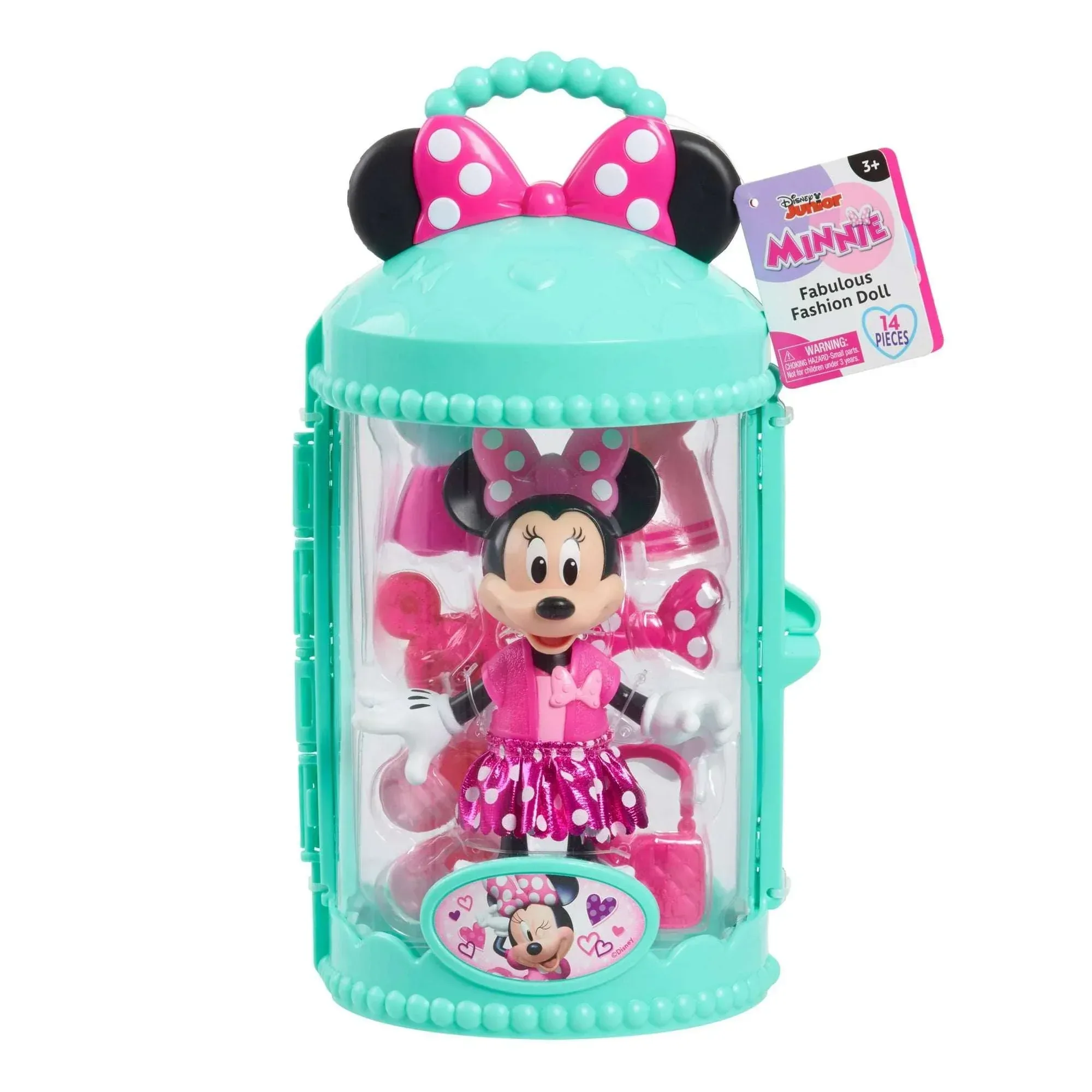 Disney Junior Minnie Mouse Fabulous Fashion Doll and Accessories, Pretty In Pink Baby and Toddler Toys - Image 2