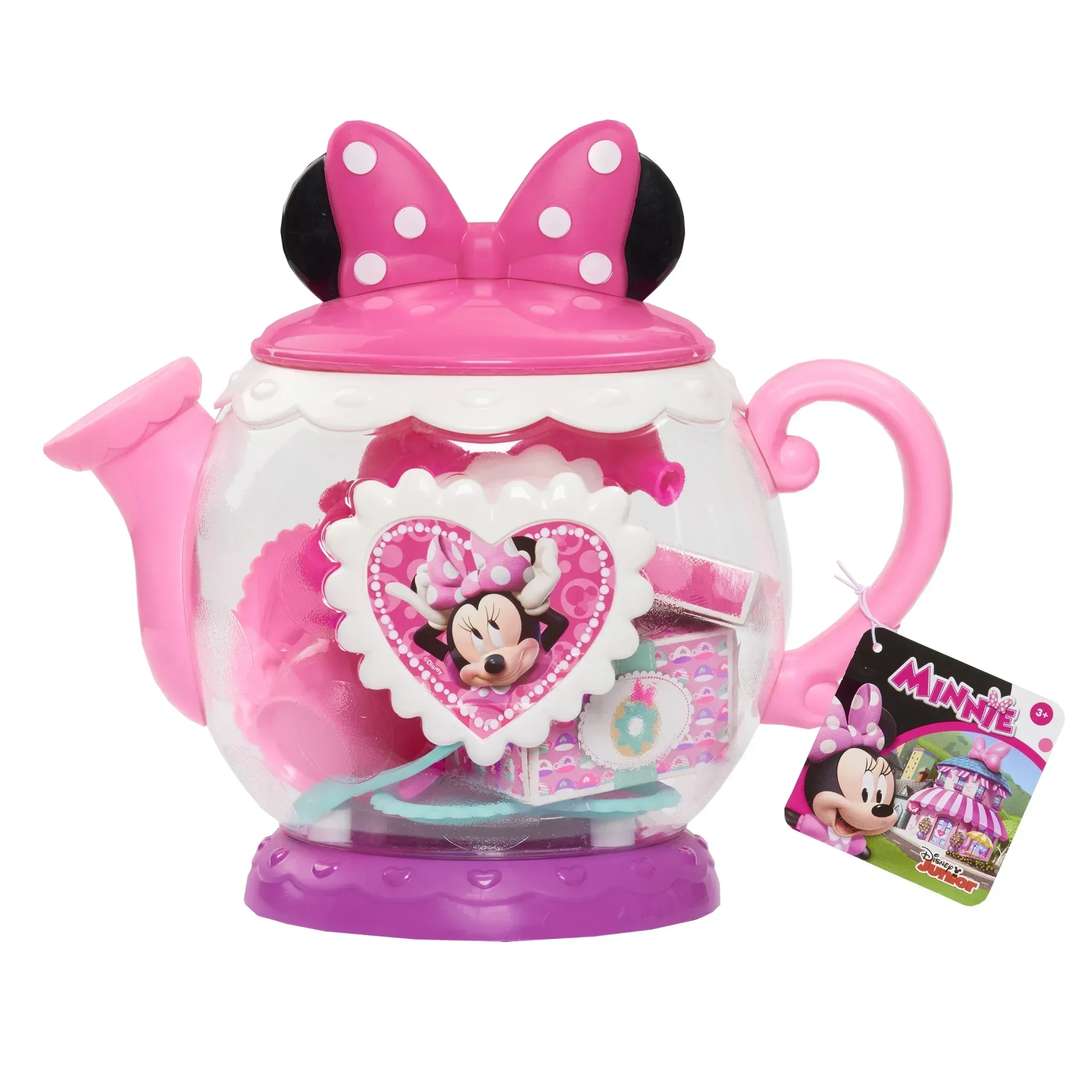 Disney Junior Minnie Mouse Terrific Teapot, Preschool Play Tea Set, 14 Pieces, Toddler Toys - Image 5