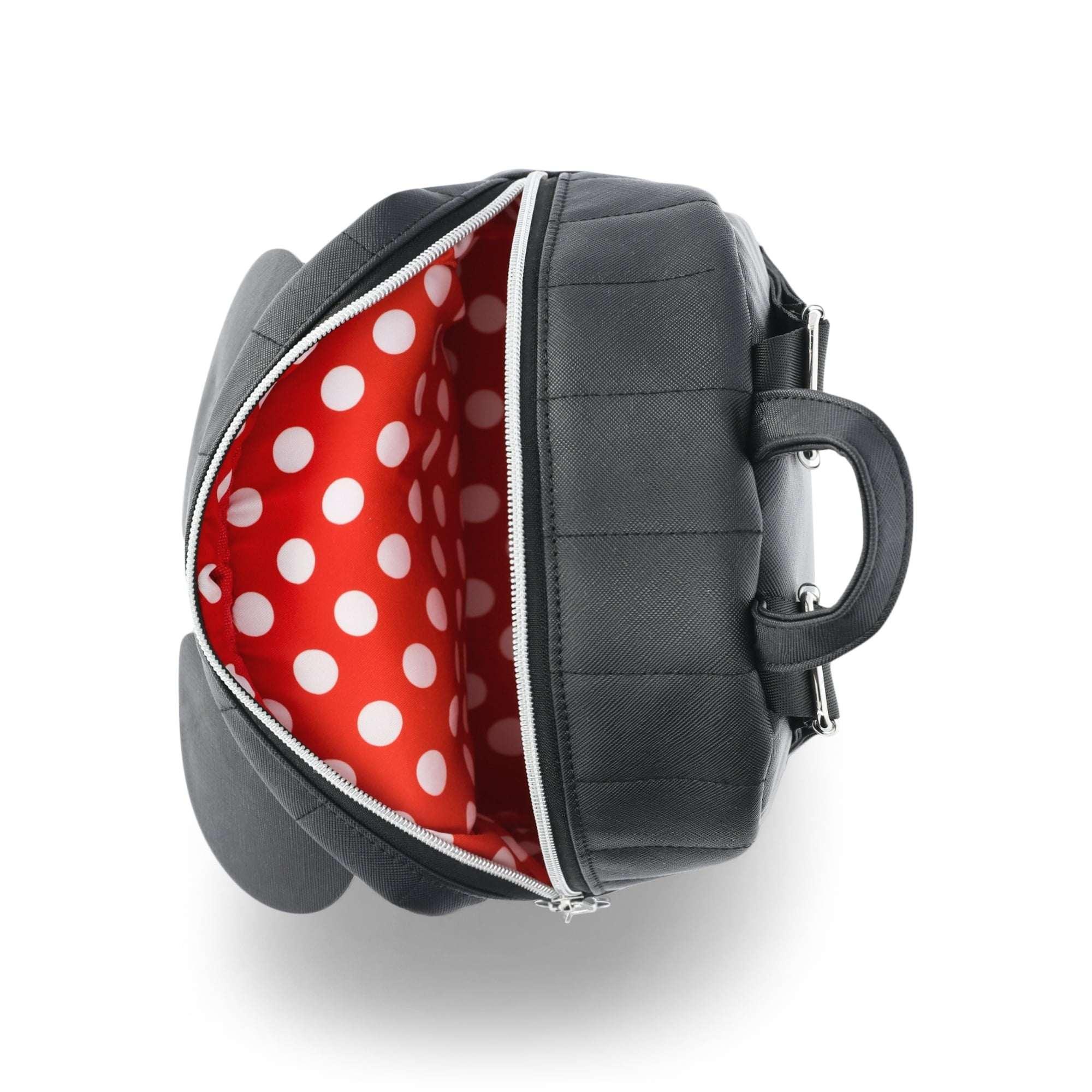 Disney Minnie Mouse Polka Dot Bow Women's Mini Backpack, Black - Image 6