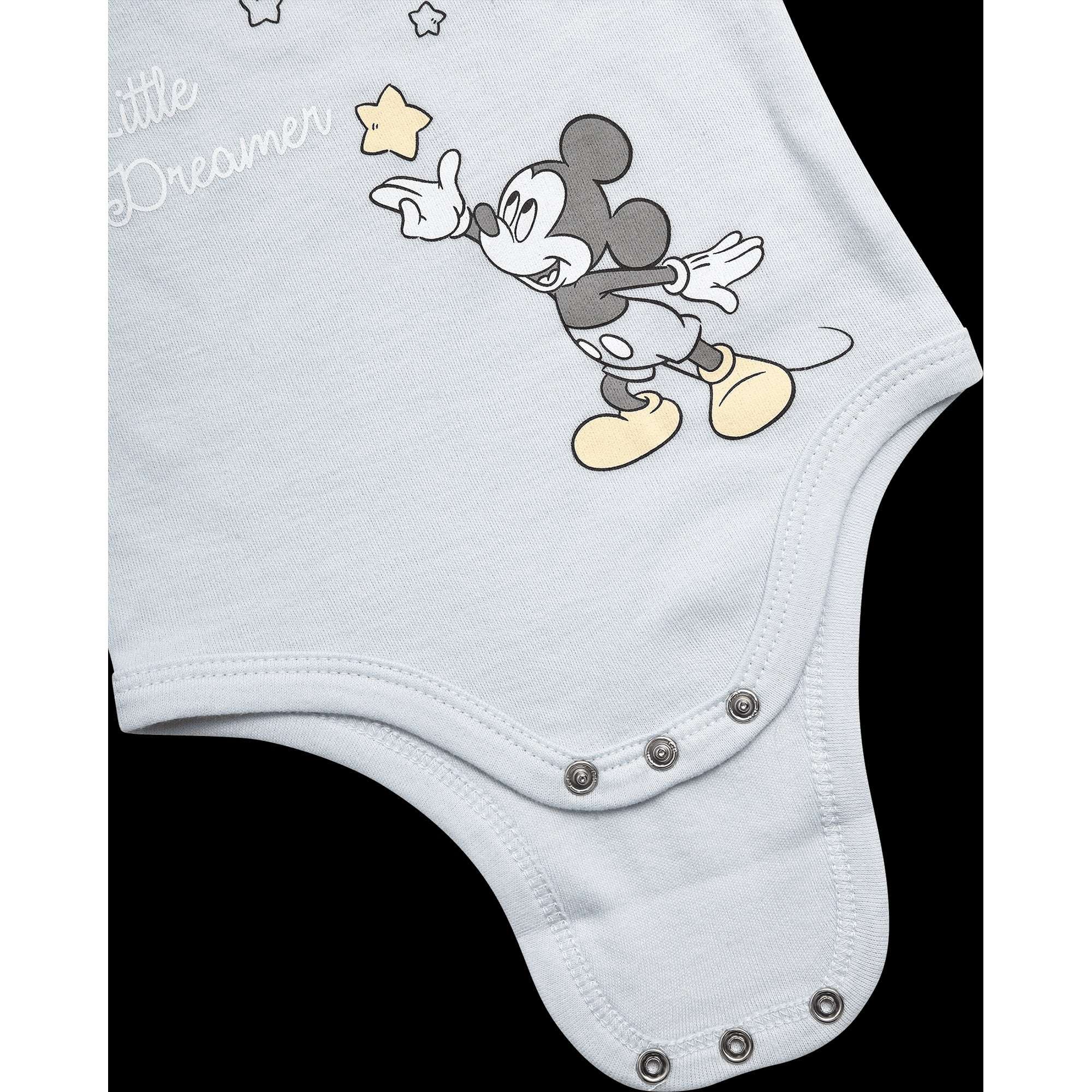 Disney Newborn Baby Layette Set - 6 Piece Disney Bodysuit Coveralls Sweatpants, Hat, Gift Bag (0-6M) - Image 4