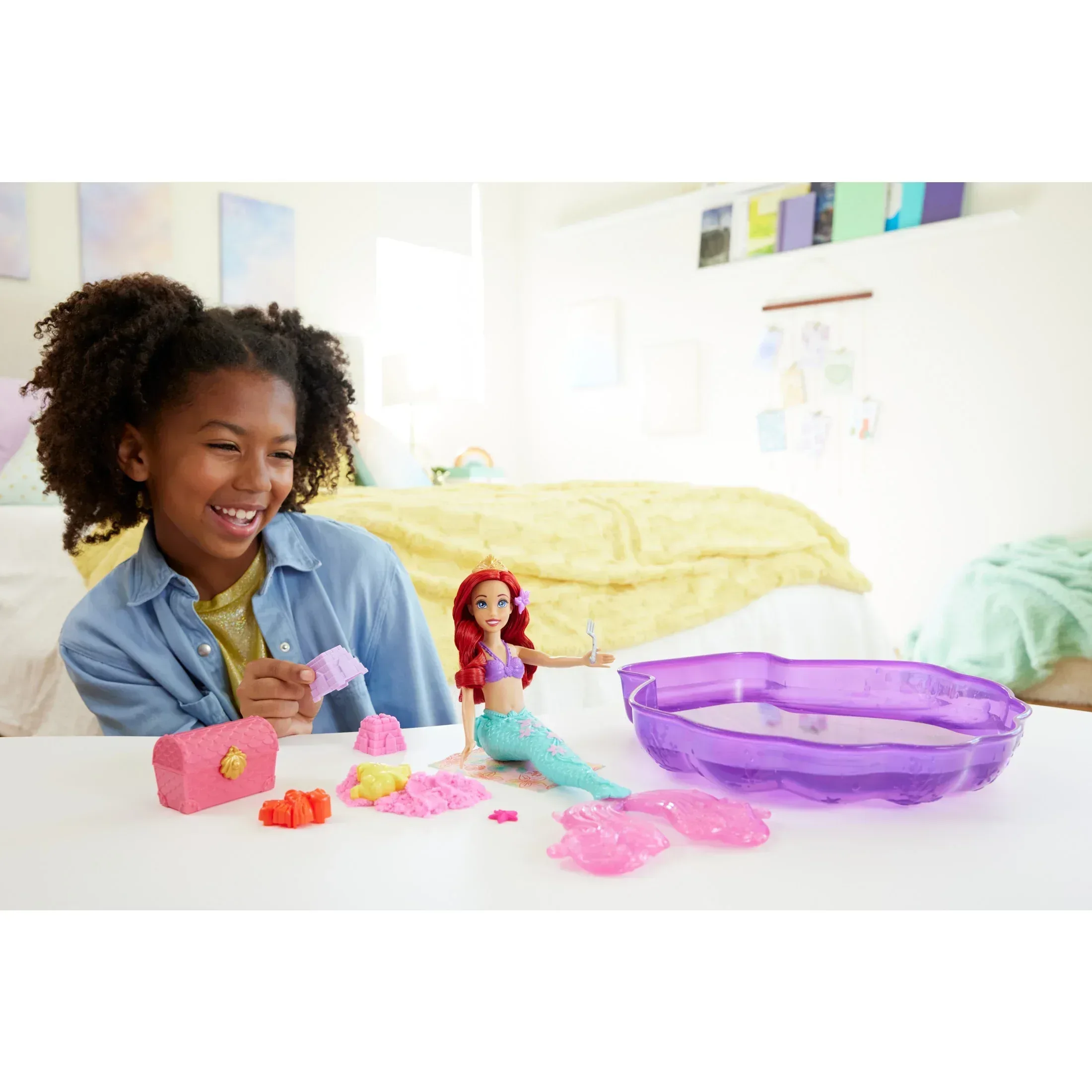 Disney Princess Ariel Doll & Pool Set with Moldable Sand, Inspired by Disney The Little Mermaid - Image 2