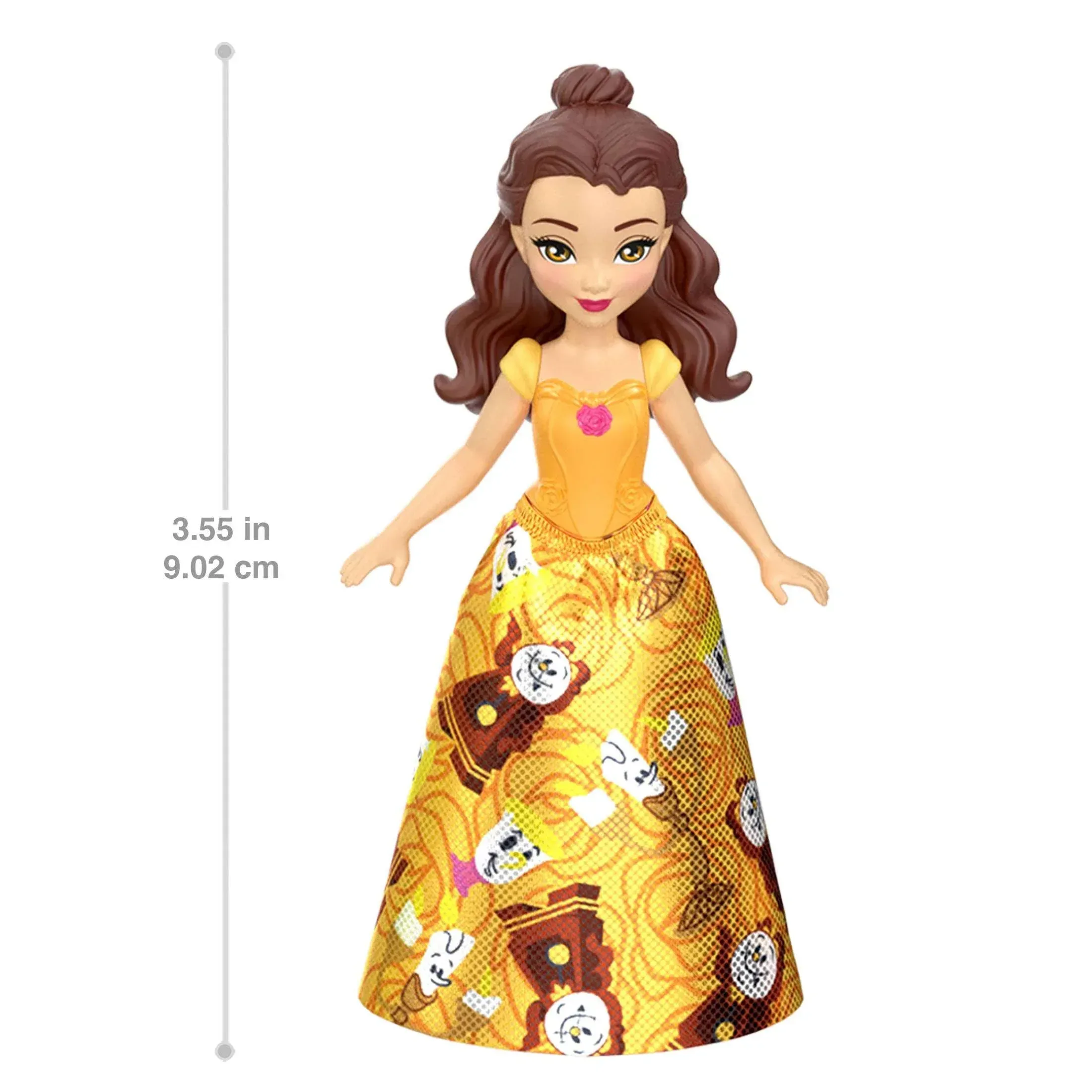 Disney Princess & Friends Set with 5 Small Dolls in Sparkling Outfits & 5 Friend Figures - Image 4