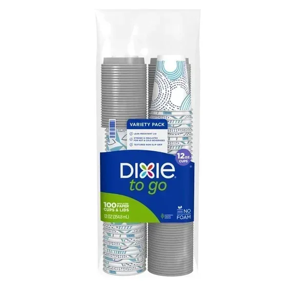 Dixie To Go 12 oz Insulated Cup & Lid, 100-count - Image 3