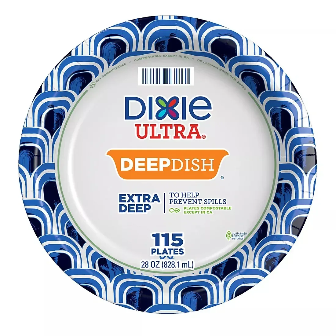 Dixie Ultra Extra Deep Dish Disposable Paper Plates, 28 oz./115 ct. - Image 4