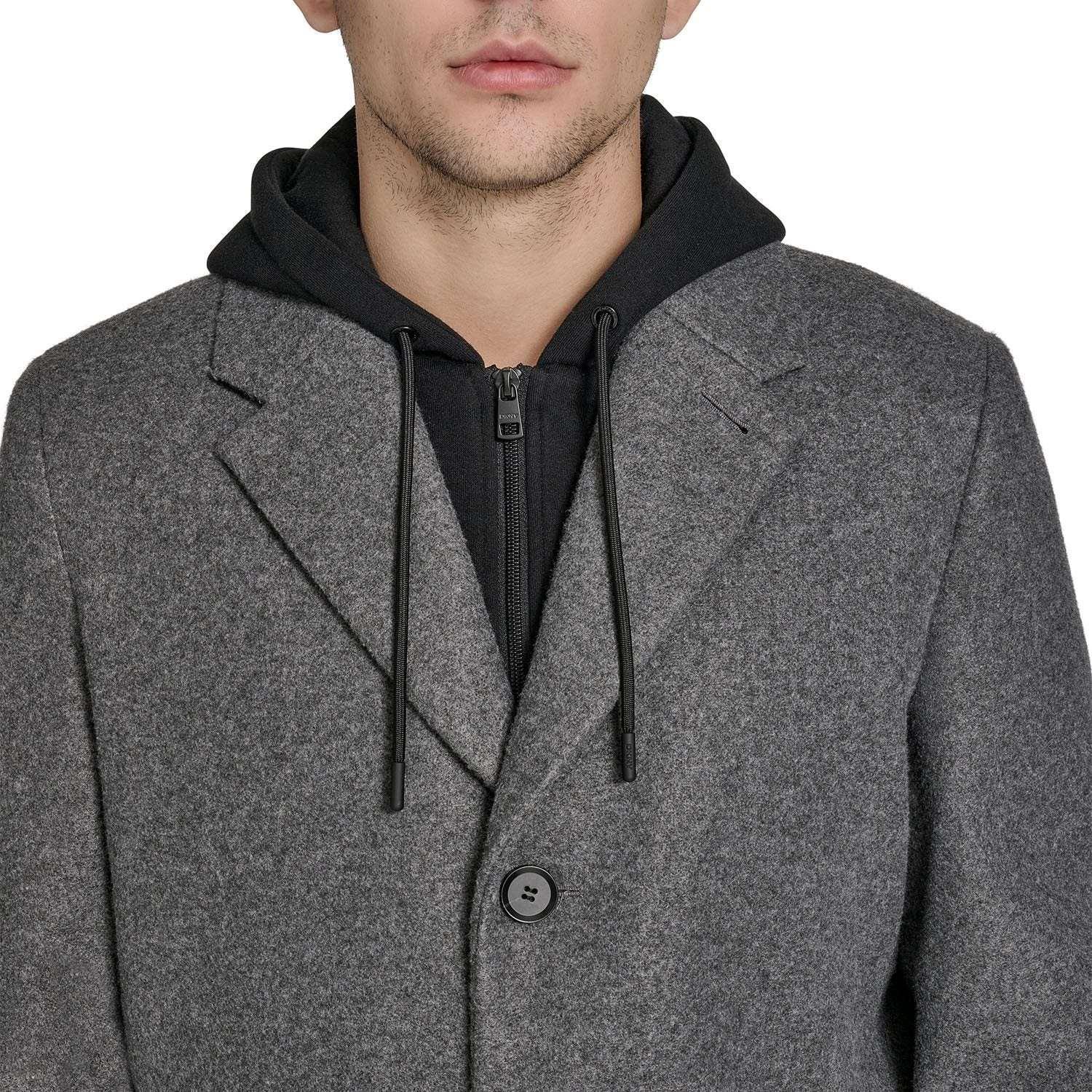 DKNY Men's Hooded Coat - Image 16