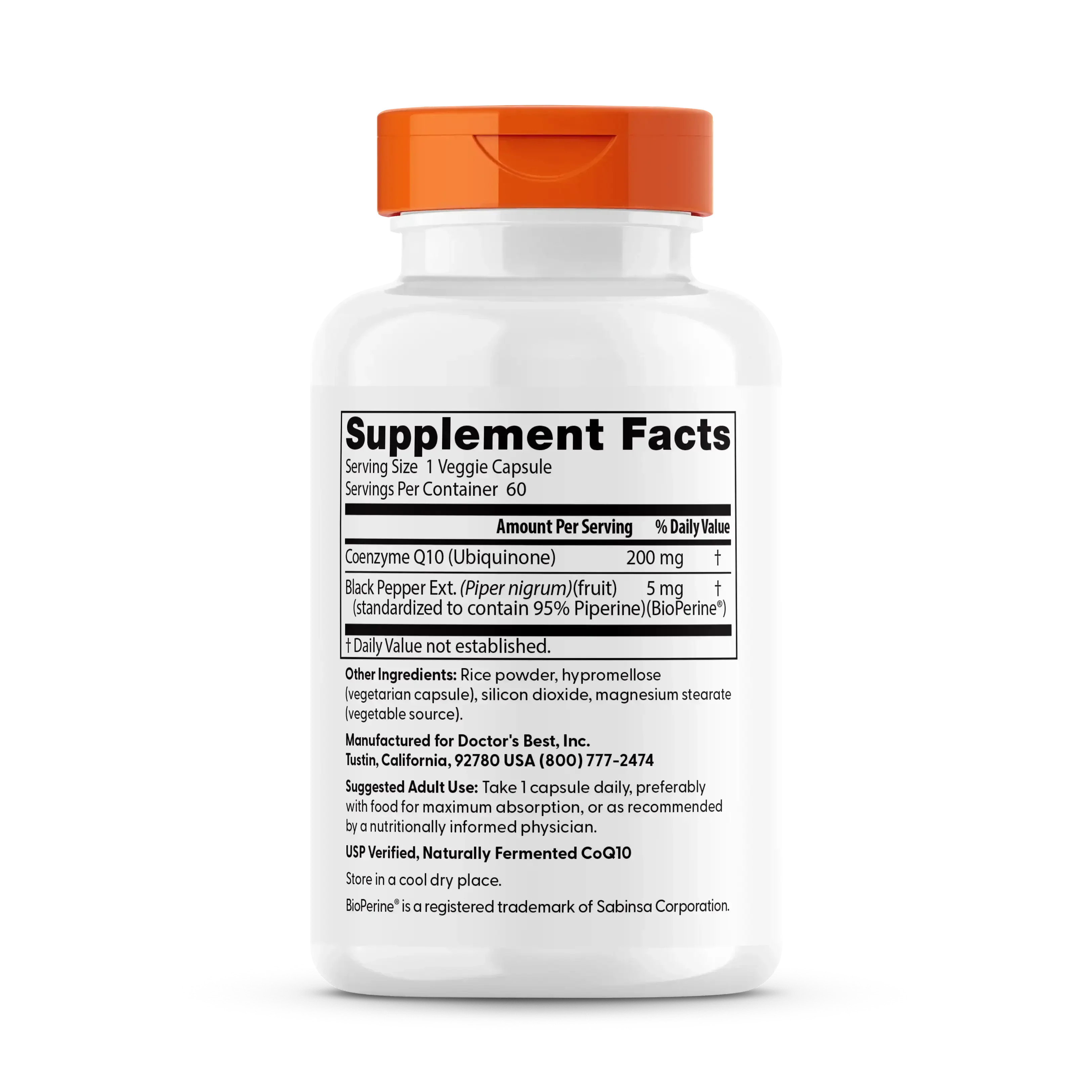 Doctor's Best, High Absorption CoQ10 with BioPerine®, 60 Veggie Caps - Image 12