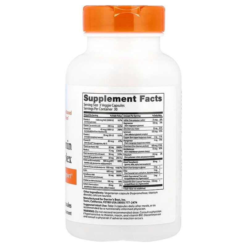 Doctor's Best, Multi-Vitamin Mineral Complex, 90 Veggie Capsules - Image 2