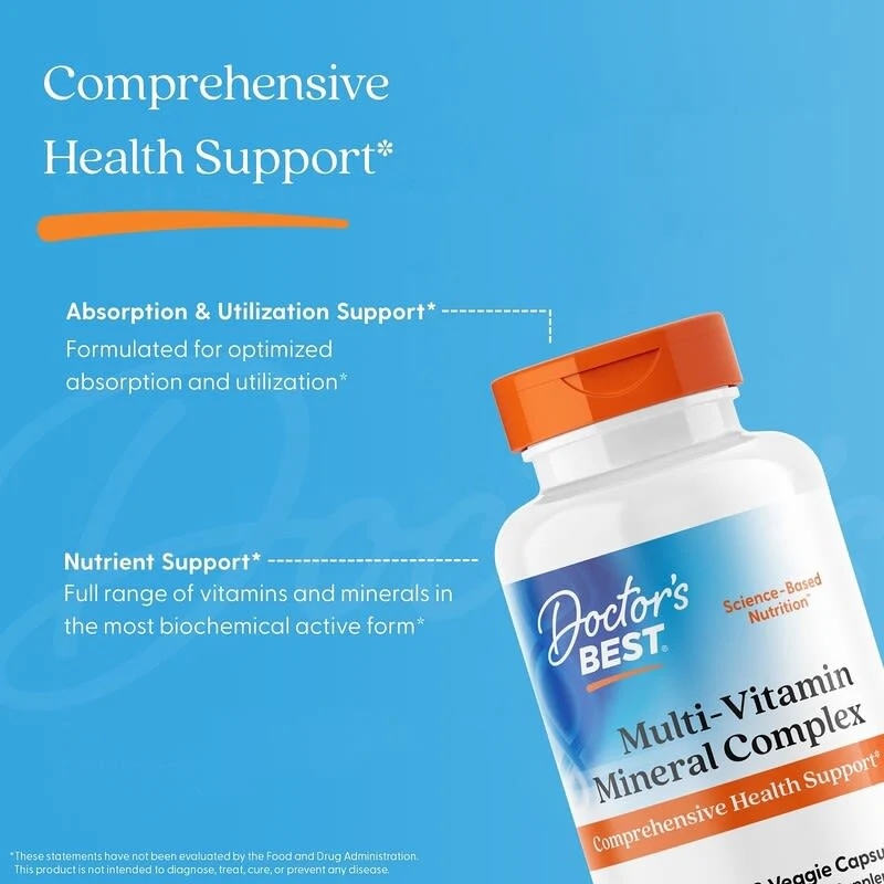 Doctor's Best, Multi-Vitamin Mineral Complex, 90 Veggie Capsules - Image 5