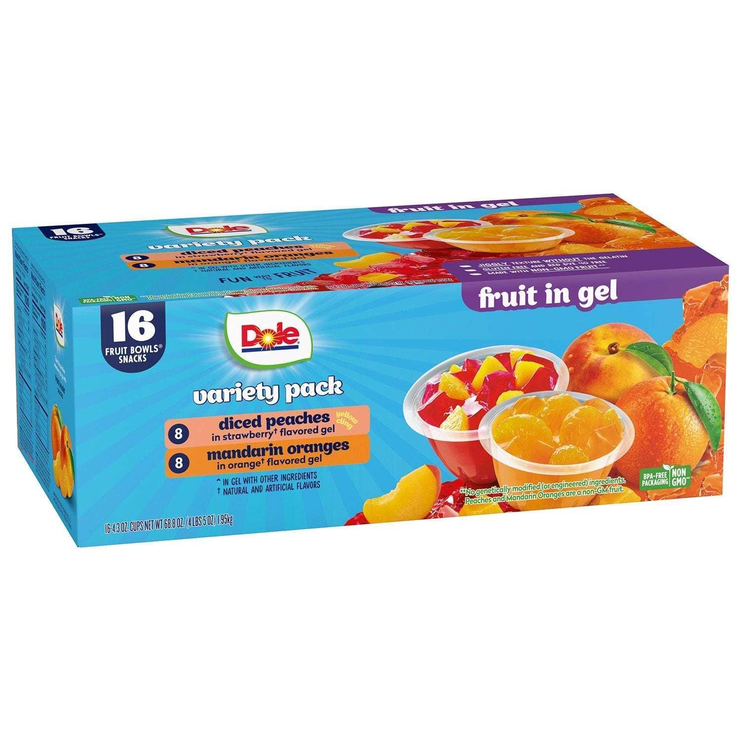 Dole Fruit Bowls in Gel Variety Pack 4.3 oz., 16 pk. - Image 3