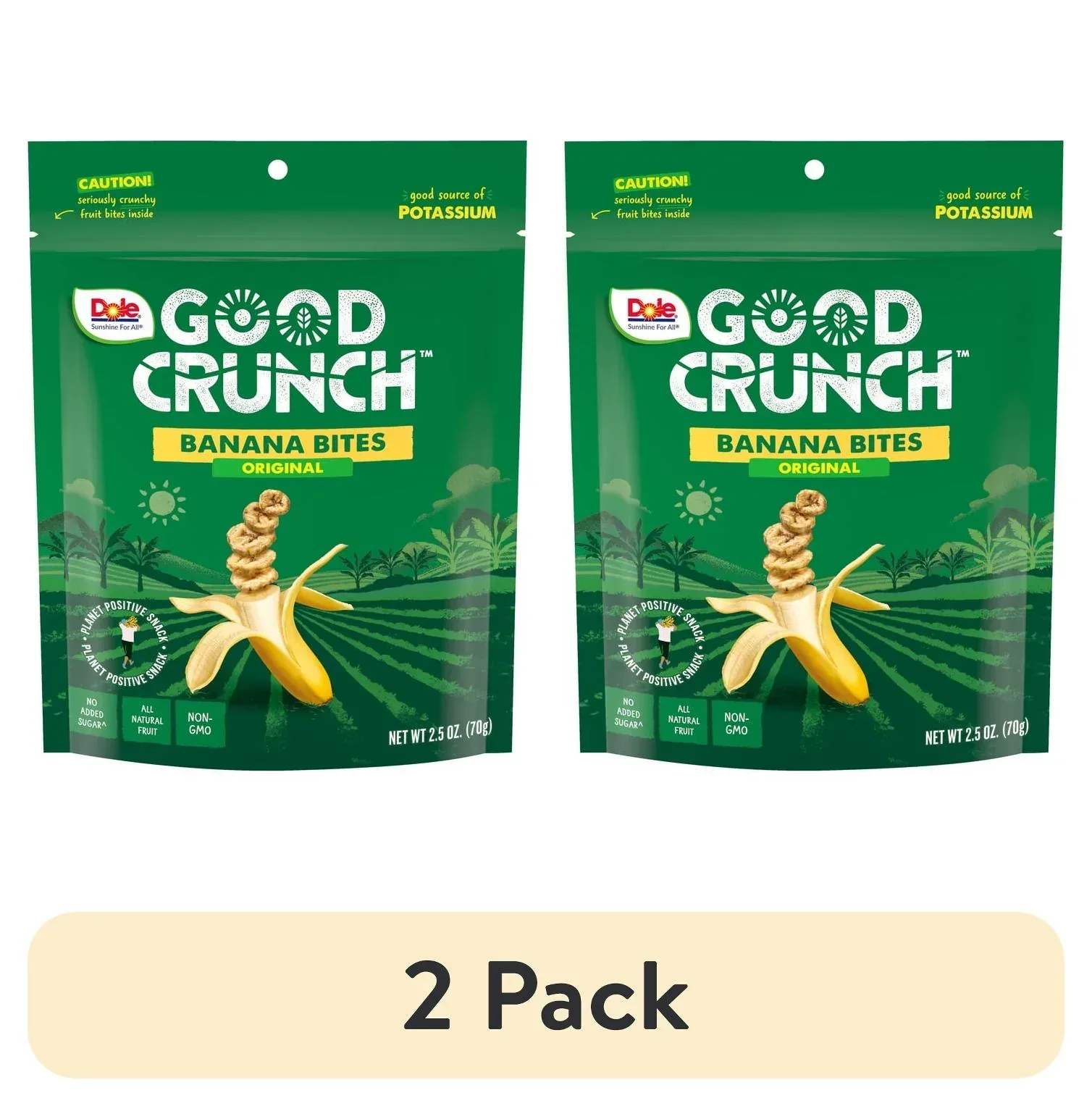 Dole Good Crunch Original Banana Bites, Made with All Natural Fruit, 2.5 oz - Image 10