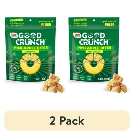 Dole Good Crunch Original Pineapple Bites, Made with All Natural Fruit, 1.4 oz - Image 9