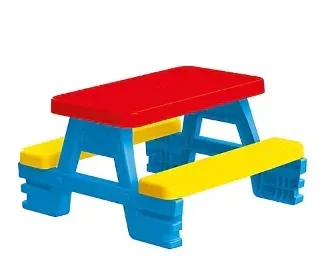 Dolu Toys Children's Picnic Table with 4 Benches - Image 2