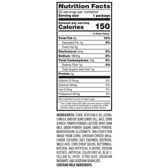 Doritos Tortilla Chips, Cool Ranch, 1 oz, 50-count - Image 2