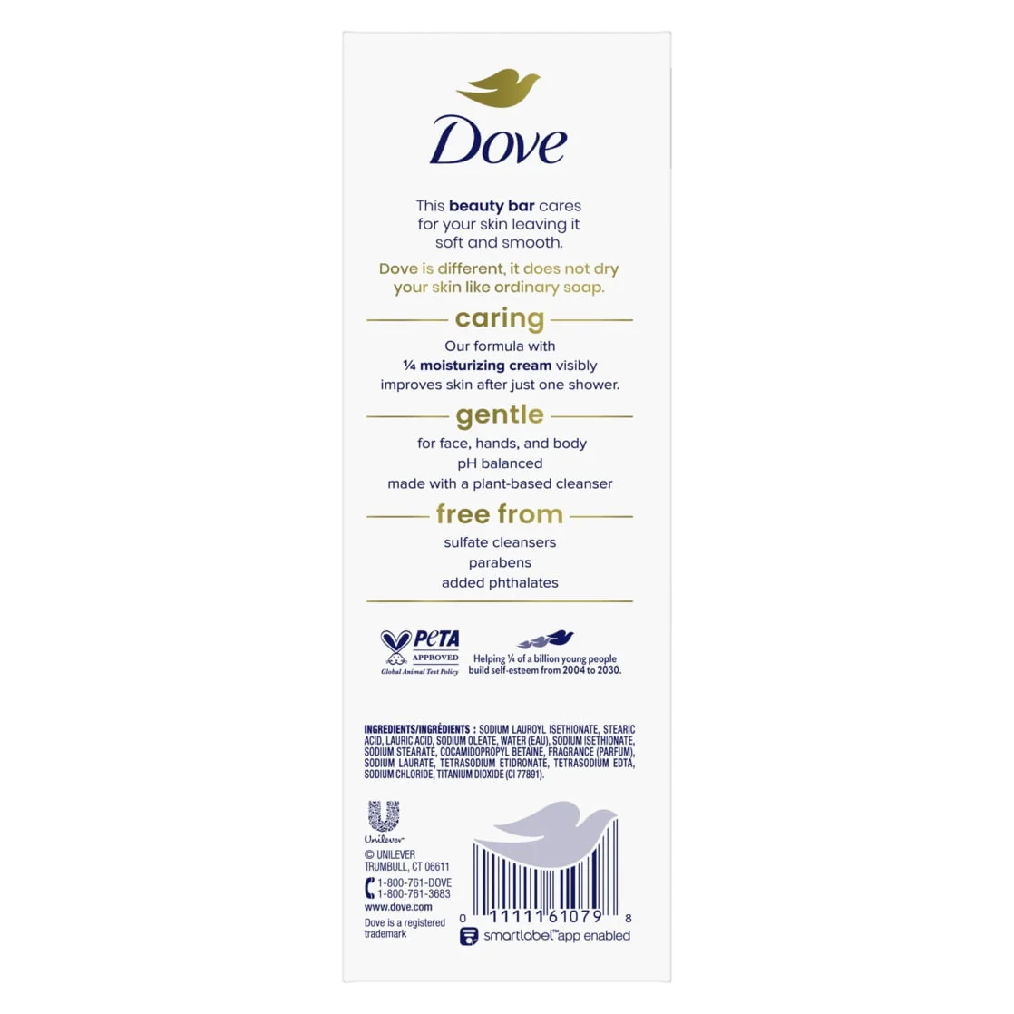 Dove Beauty Bar Women's Bath Soap Original, 3.75 oz 8 Bars - Image 9