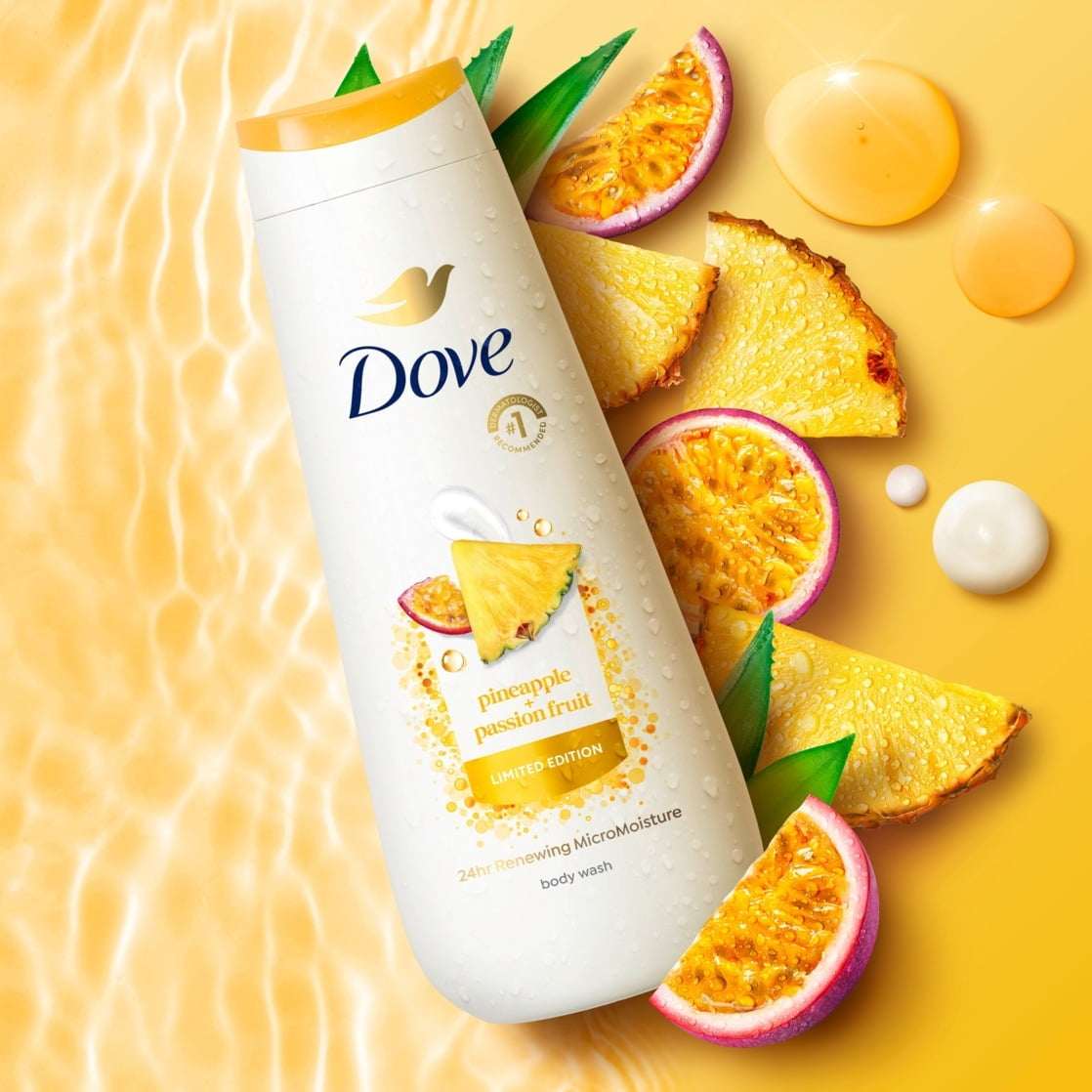 Dove Body Wash Pineapple & Passionfruit, 20 fl oz - Image 3