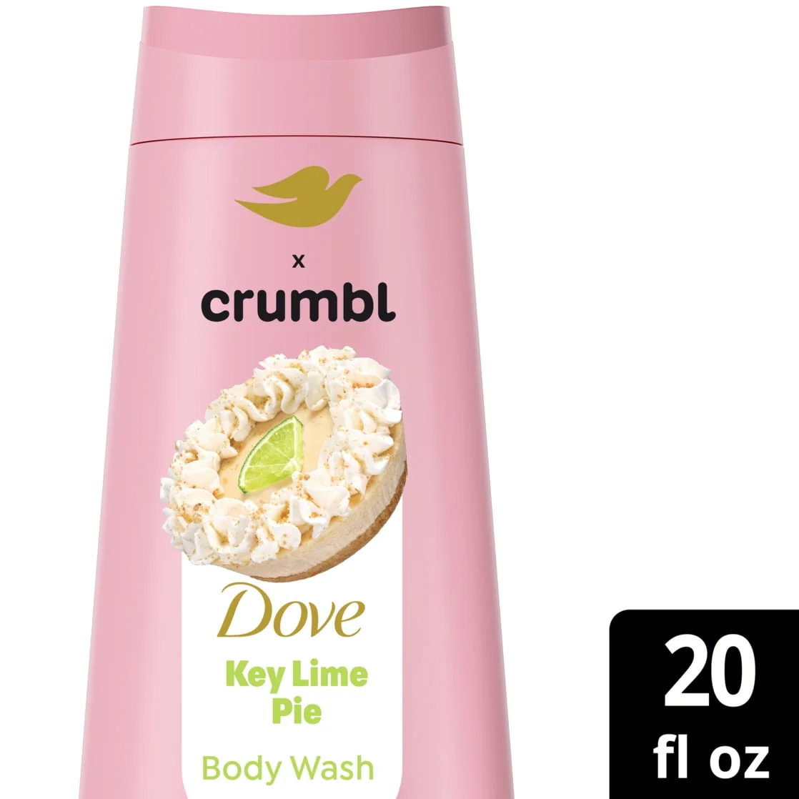 Dove Crumbl Limited Edition Body Wash Key Lime Pie, 20 fl oz - Image 2